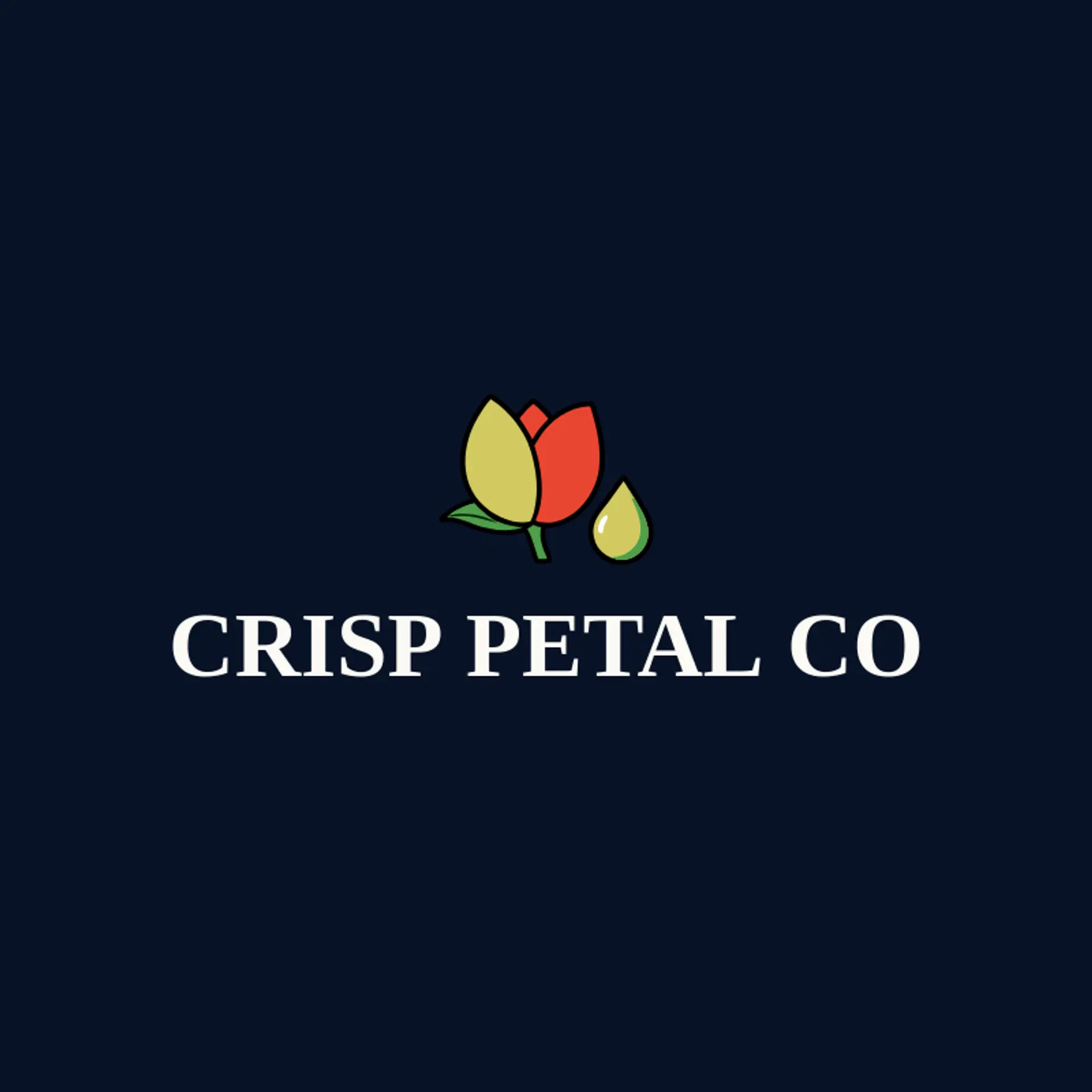 Crisp Petal Co logo for fresh