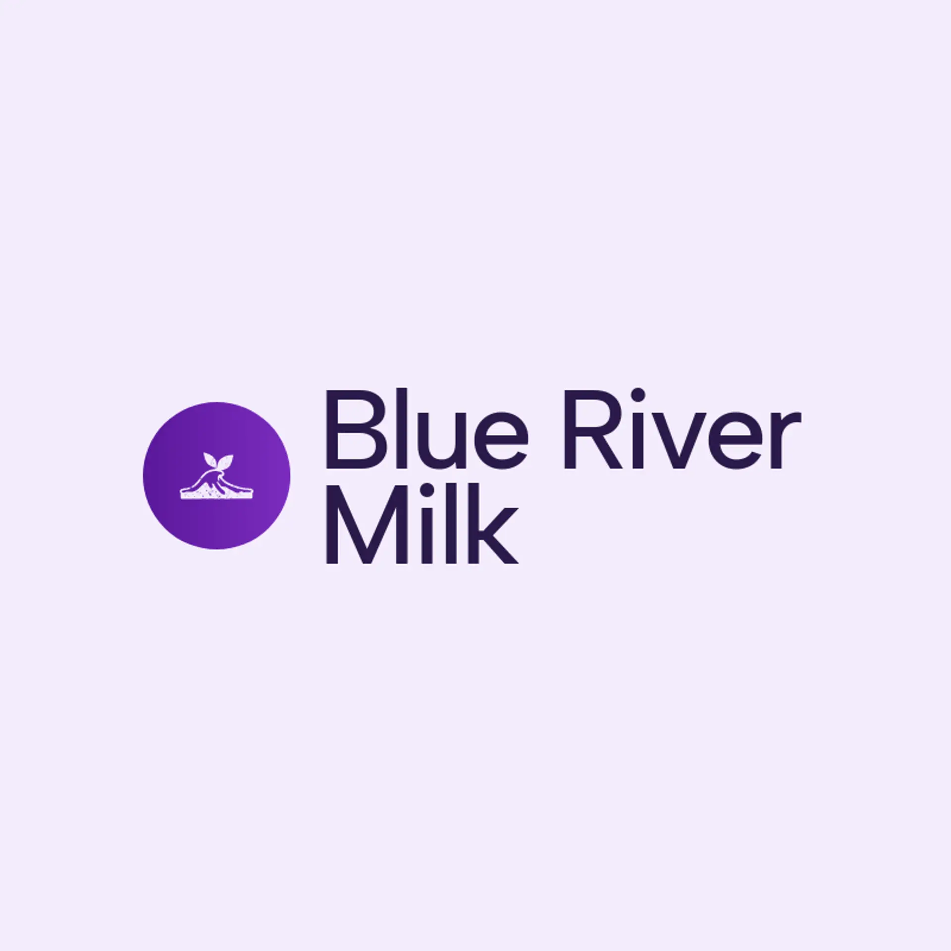 Blue River Milk logo for milk