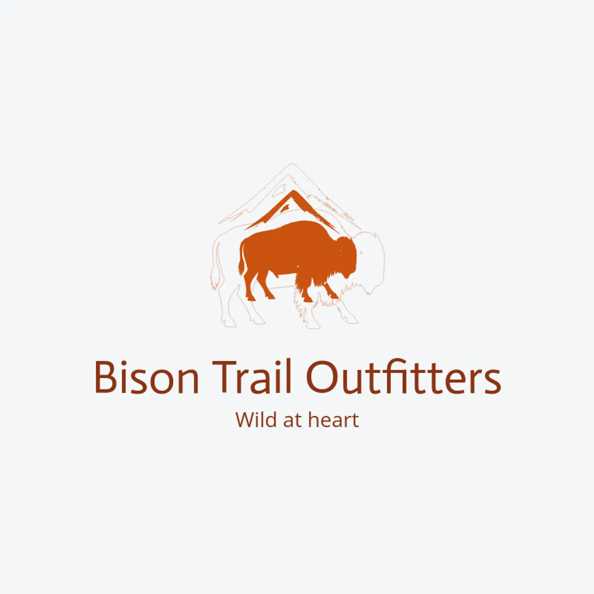 Bison Trail Outfitters logo for american