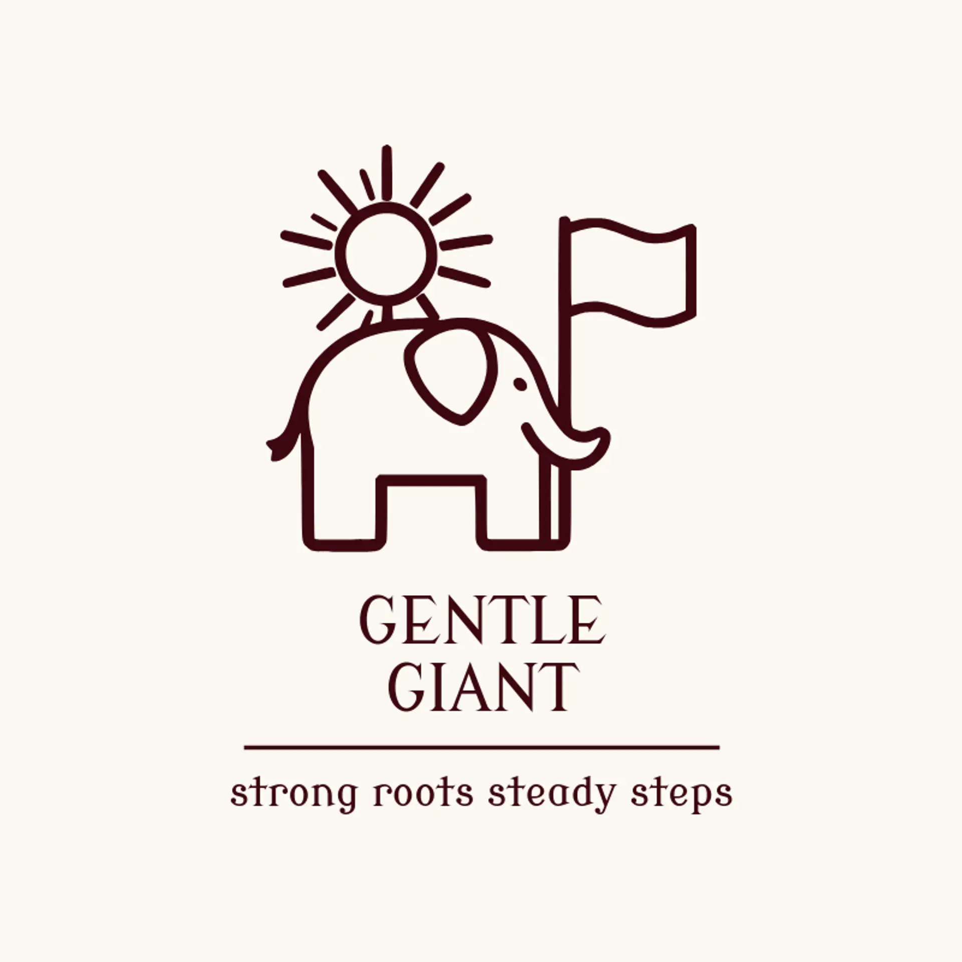 Gentle Giant logo for indian flag