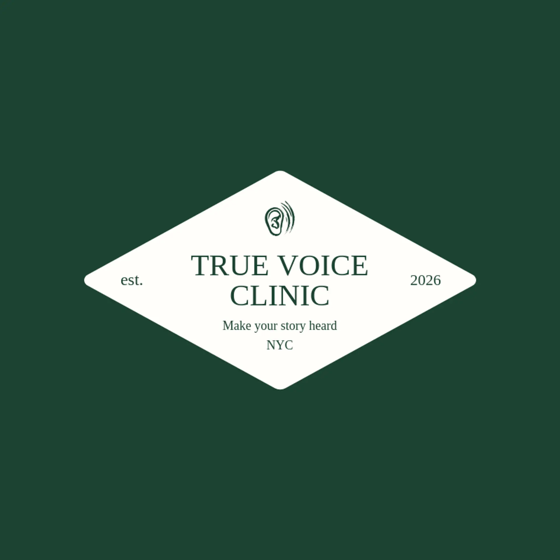 True Voice Clinic logo for therapy