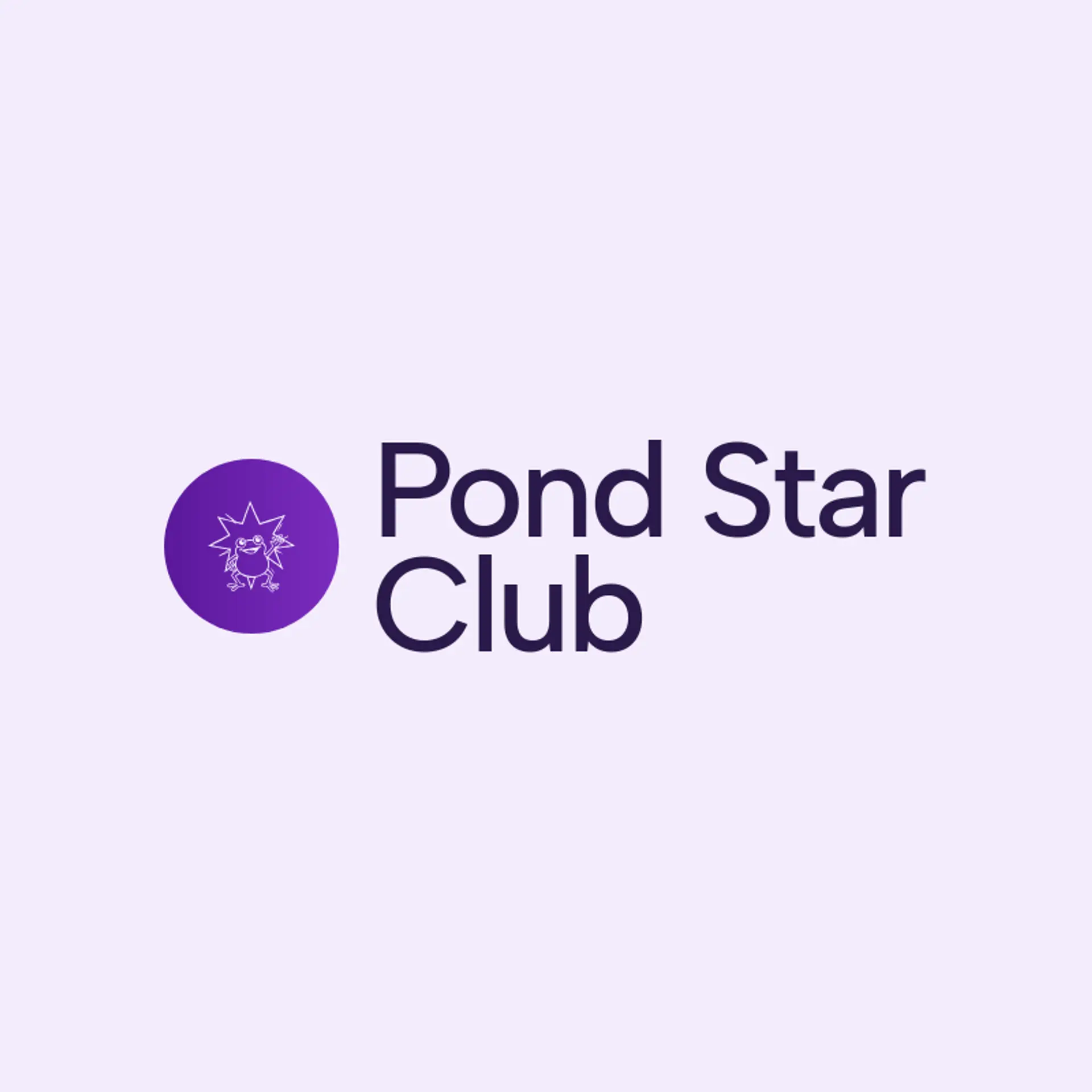 Pond Star Club logo for frog