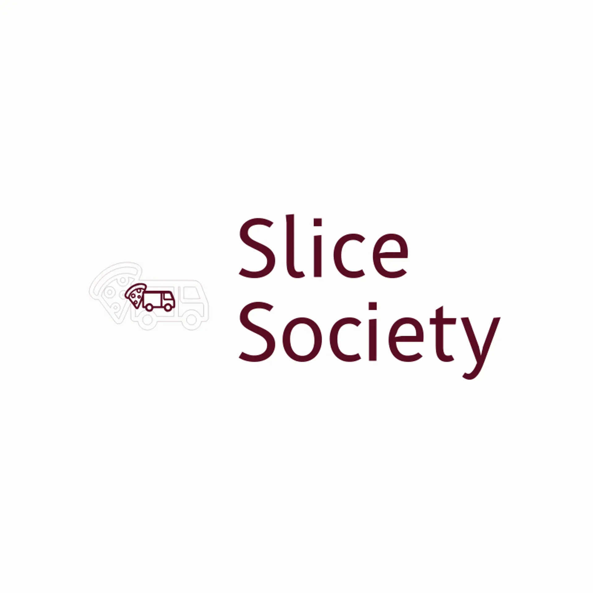 Slice Society logo for food truck