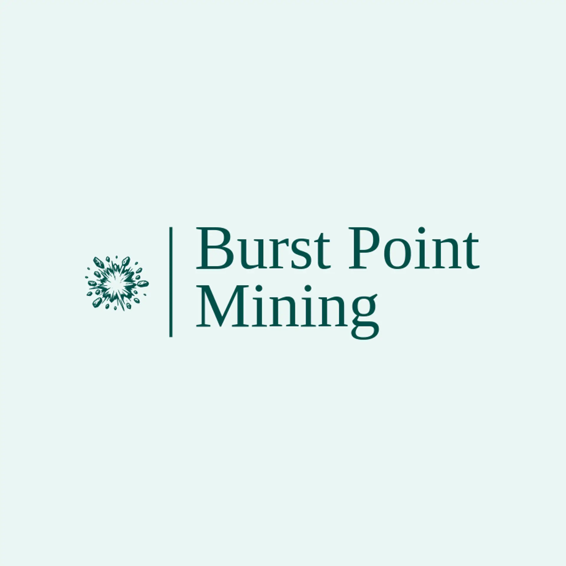Burst Point Mining logo for explosion