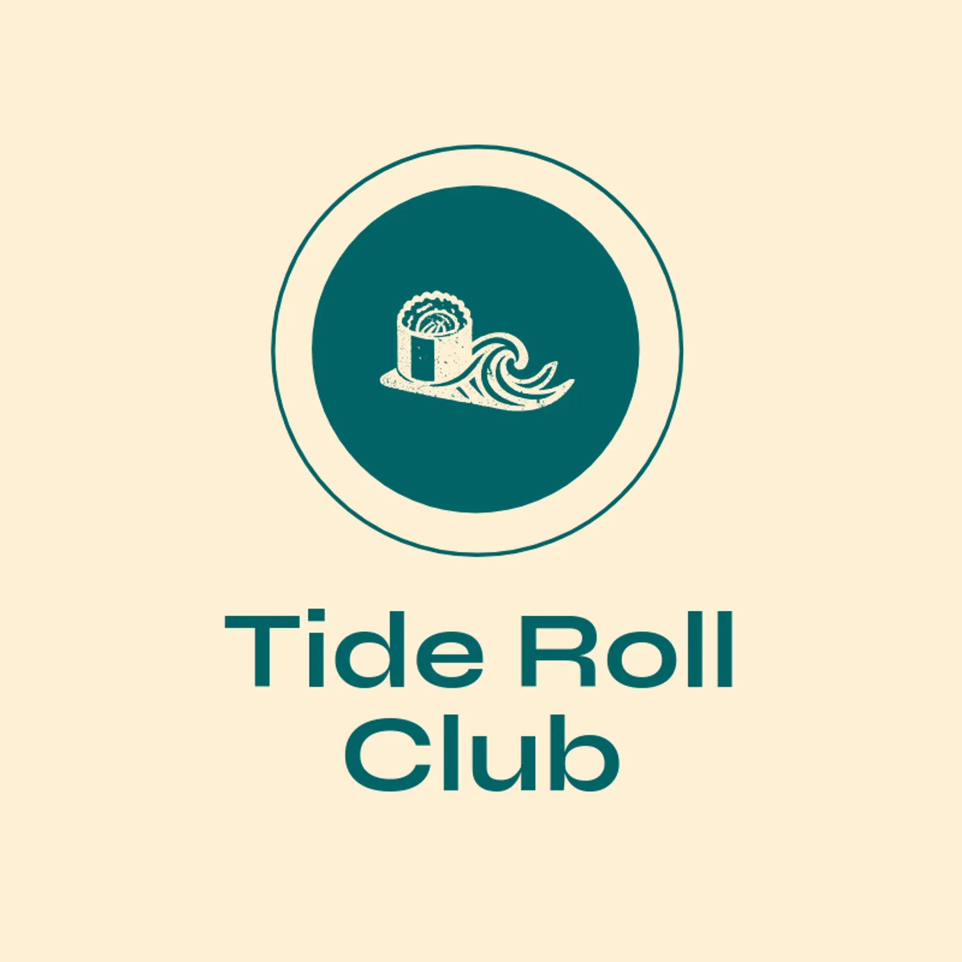 Tide Roll Club logo for sushi