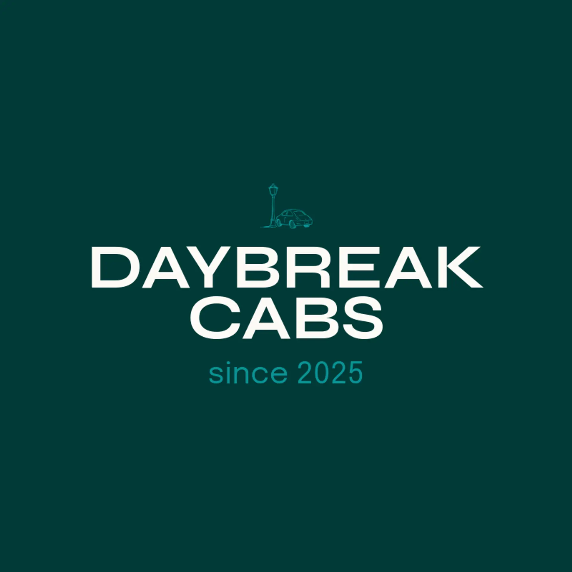 Daybreak Cabs logo for taxi