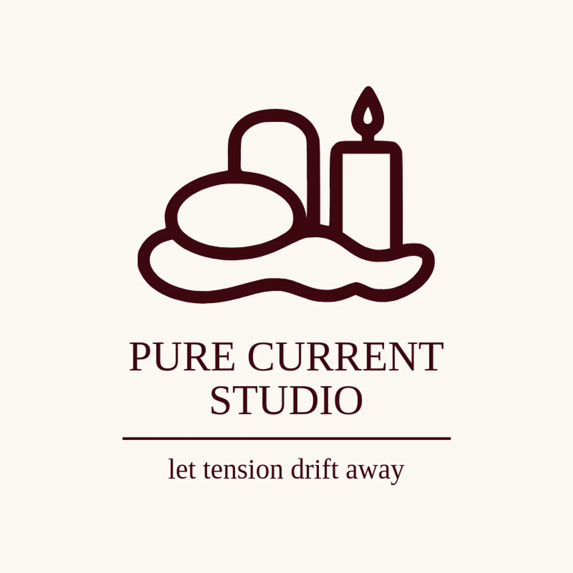 Pure Current Studio logo for massage
