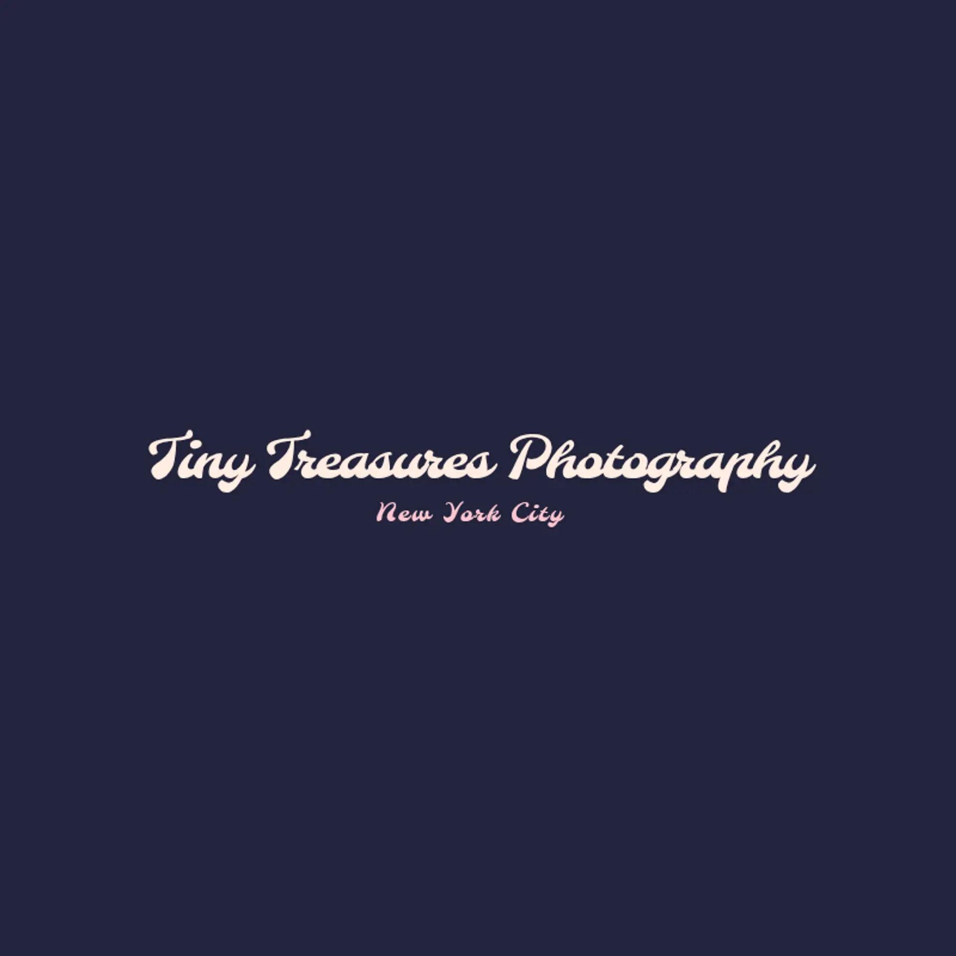 Tiny Treasures Photography logo for newborn photography