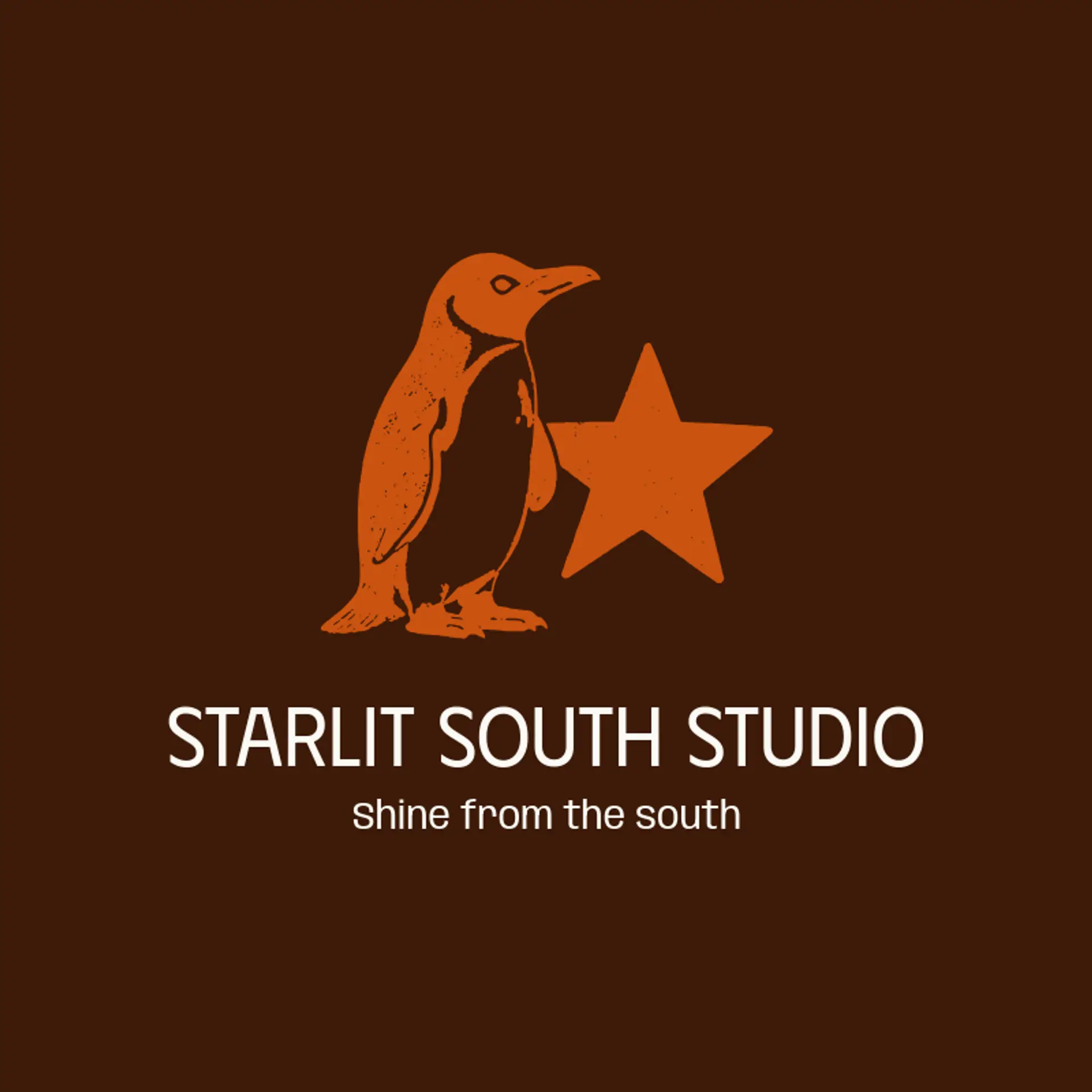 Starlit South Studio logo for penguin