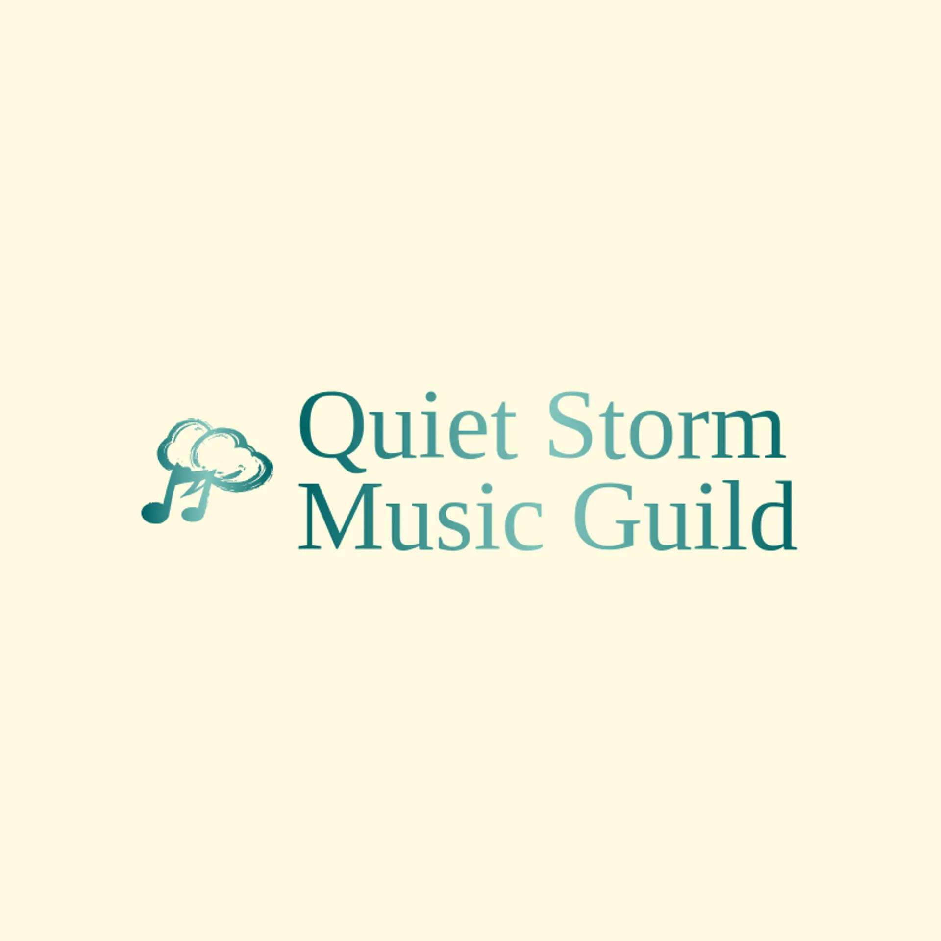 Quiet Storm Music Guild logo for symphony