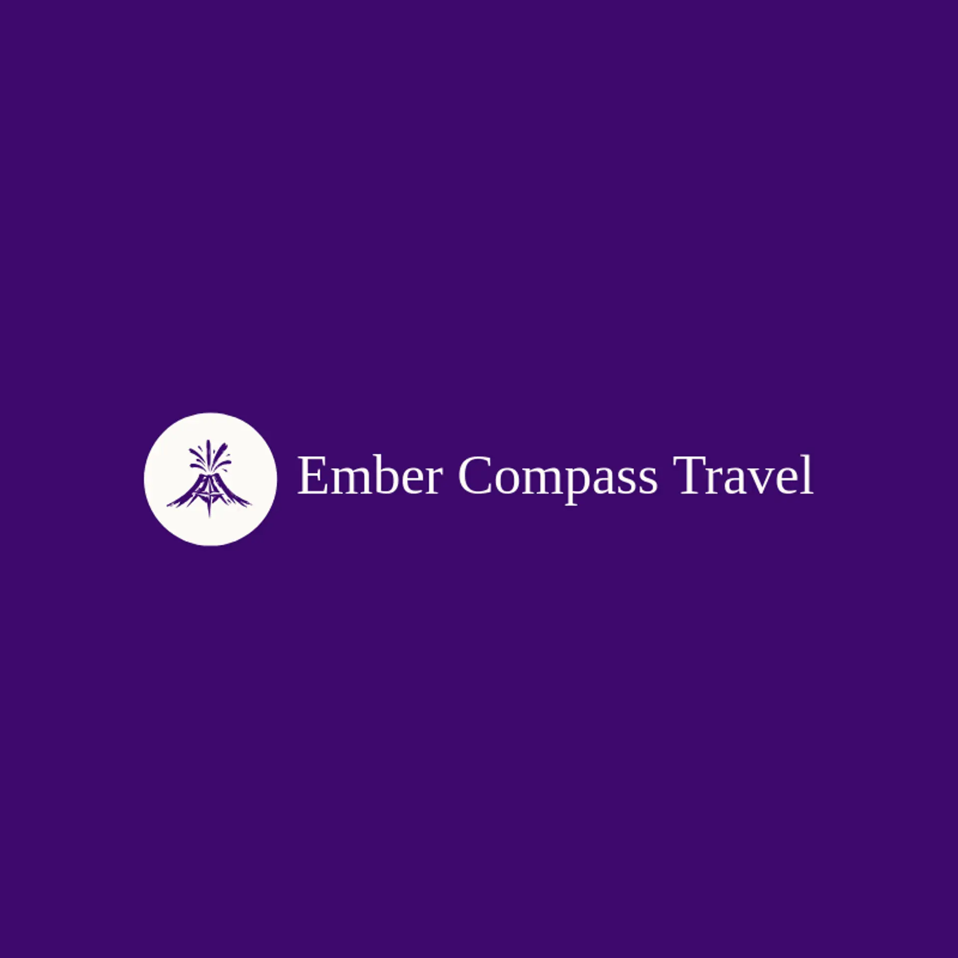 Ember Compass Travel logo for volcano