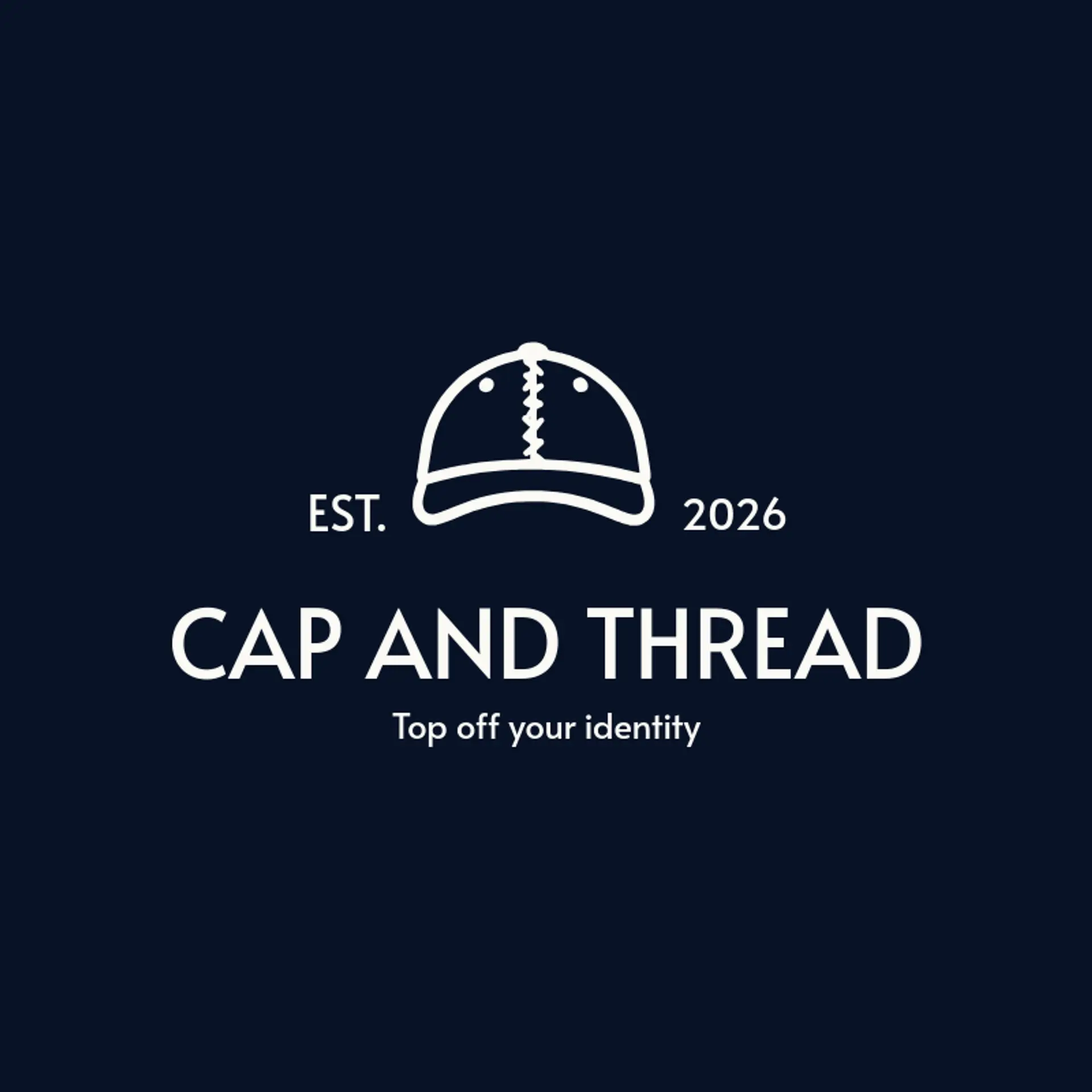 Cap And Thread logo for embroidery