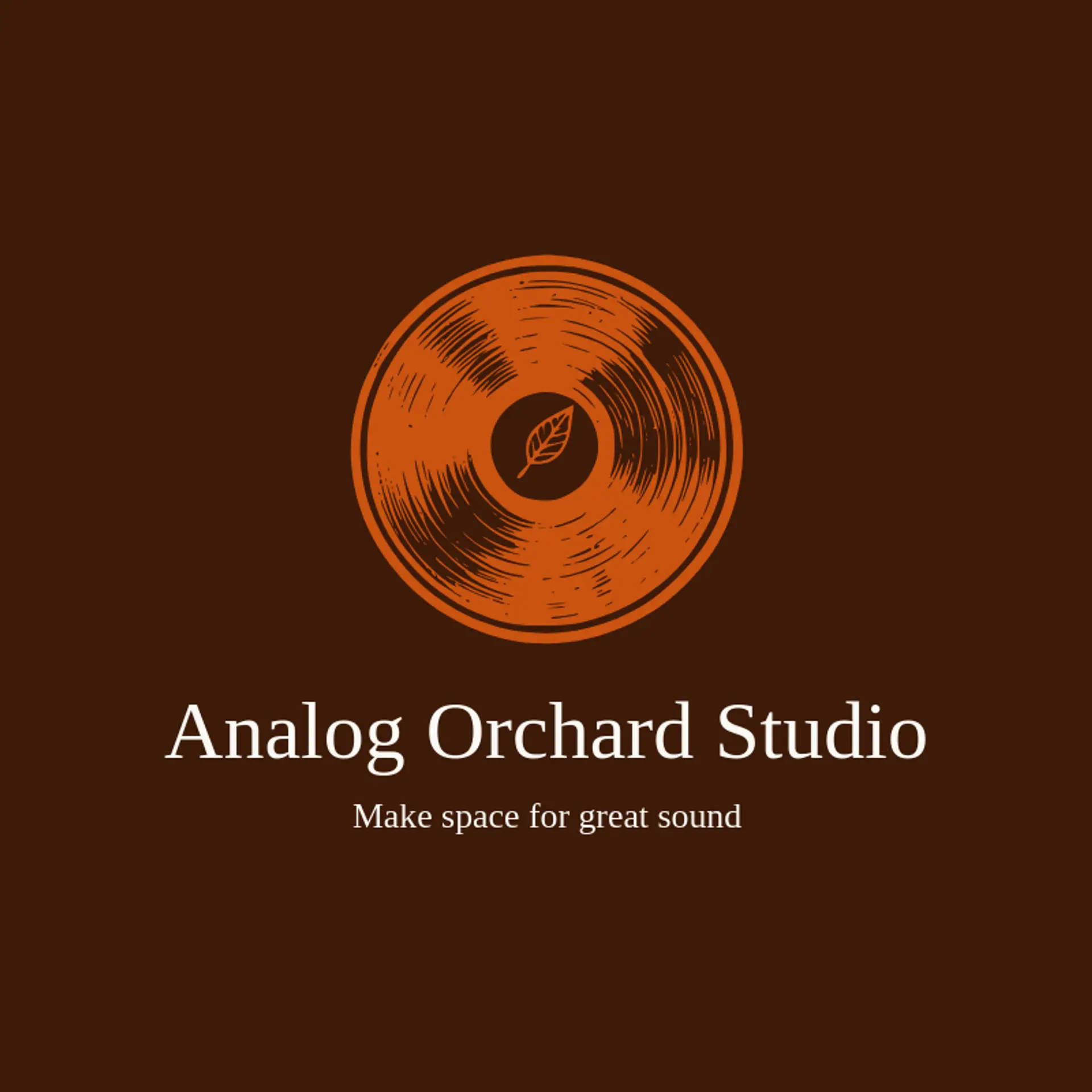 Analog Orchard Studio logo for recording