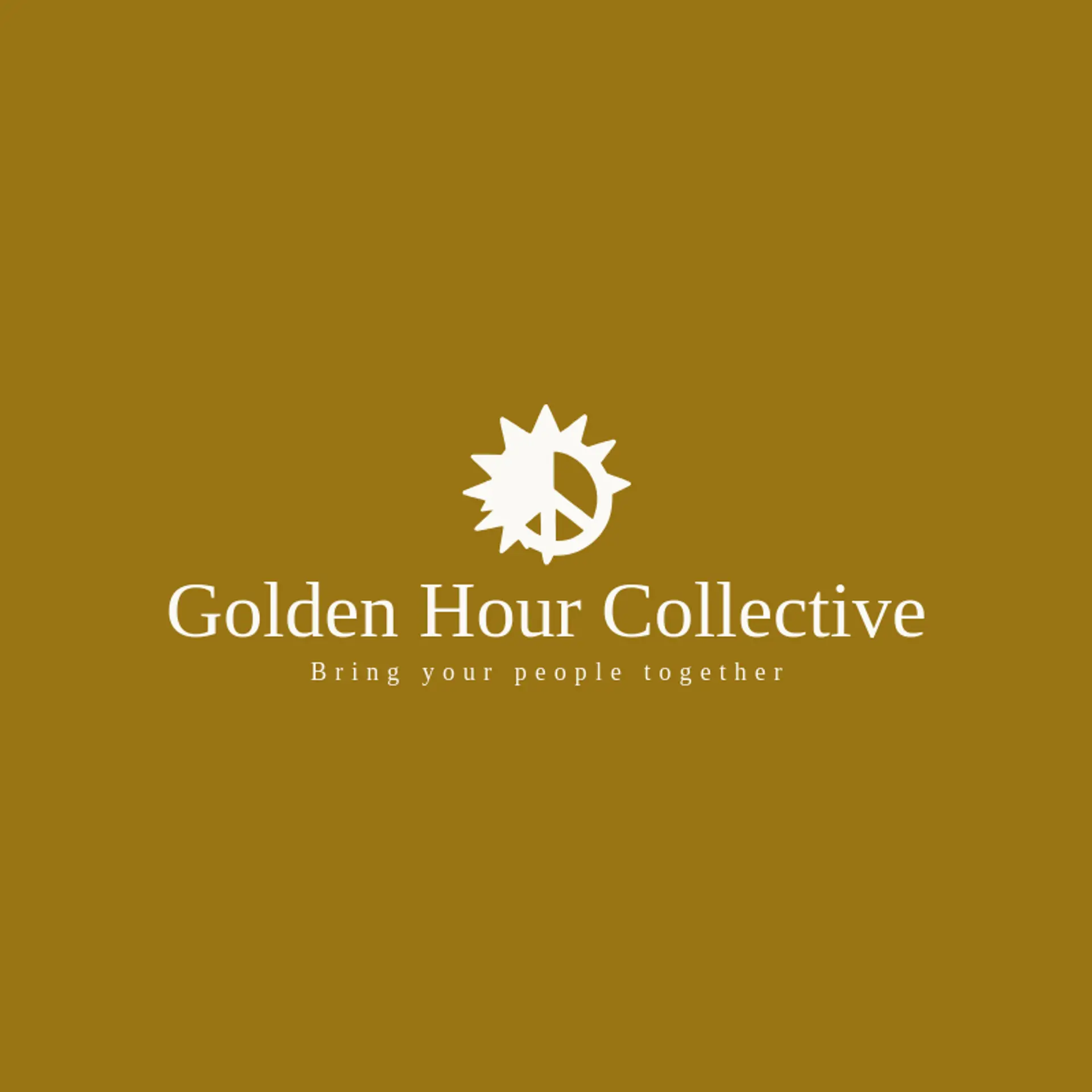 Golden Hour Collective logo for hippie