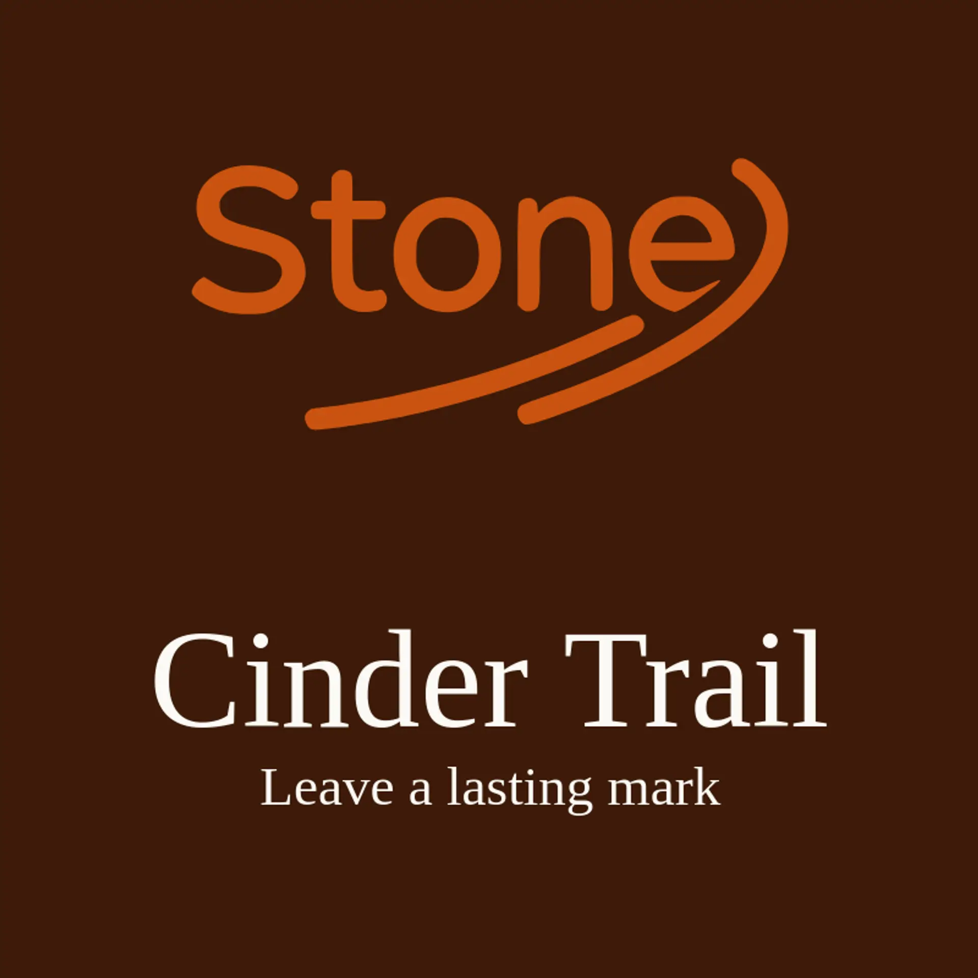 Cinder Trail logo for stone