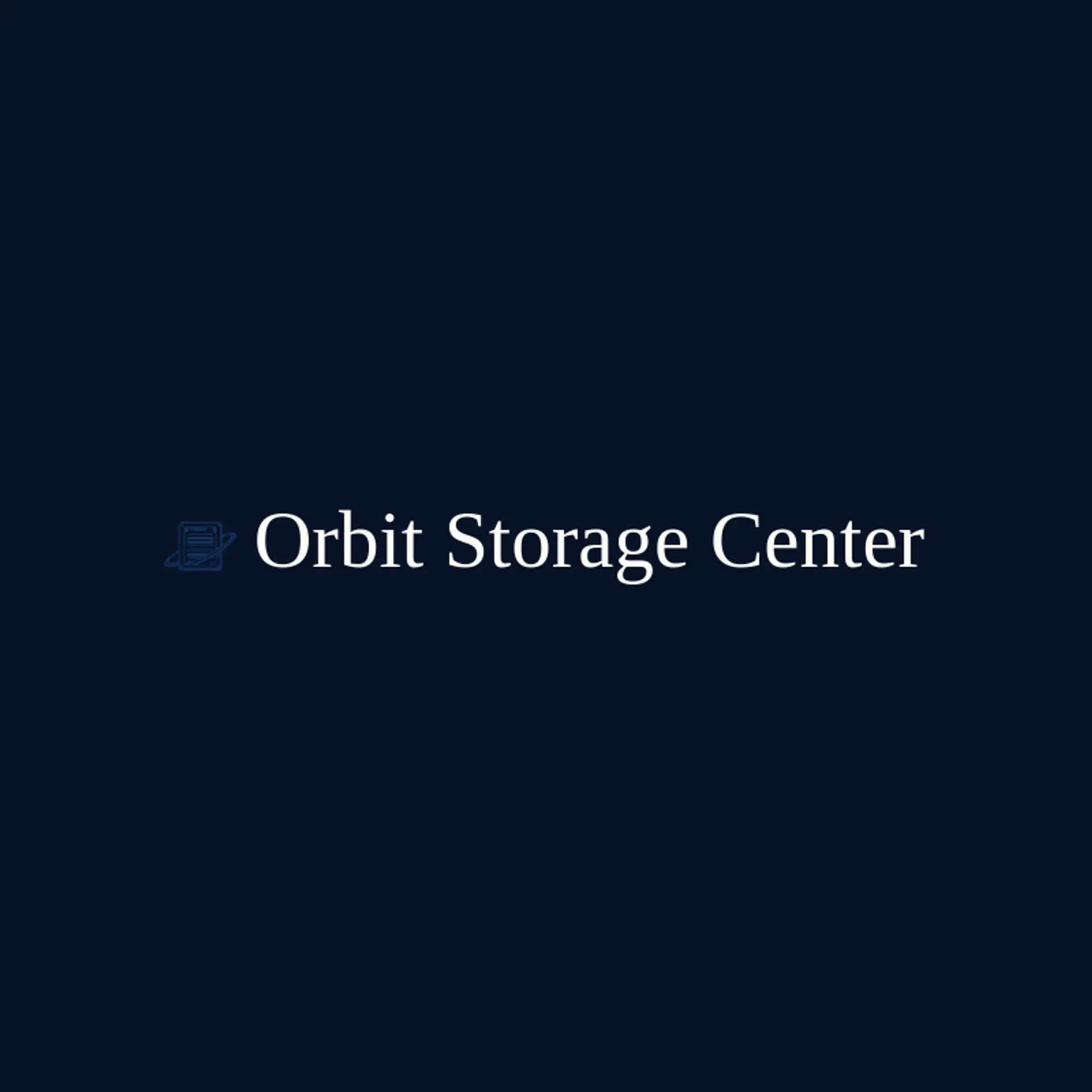 Orbit Storage Center logo for storage