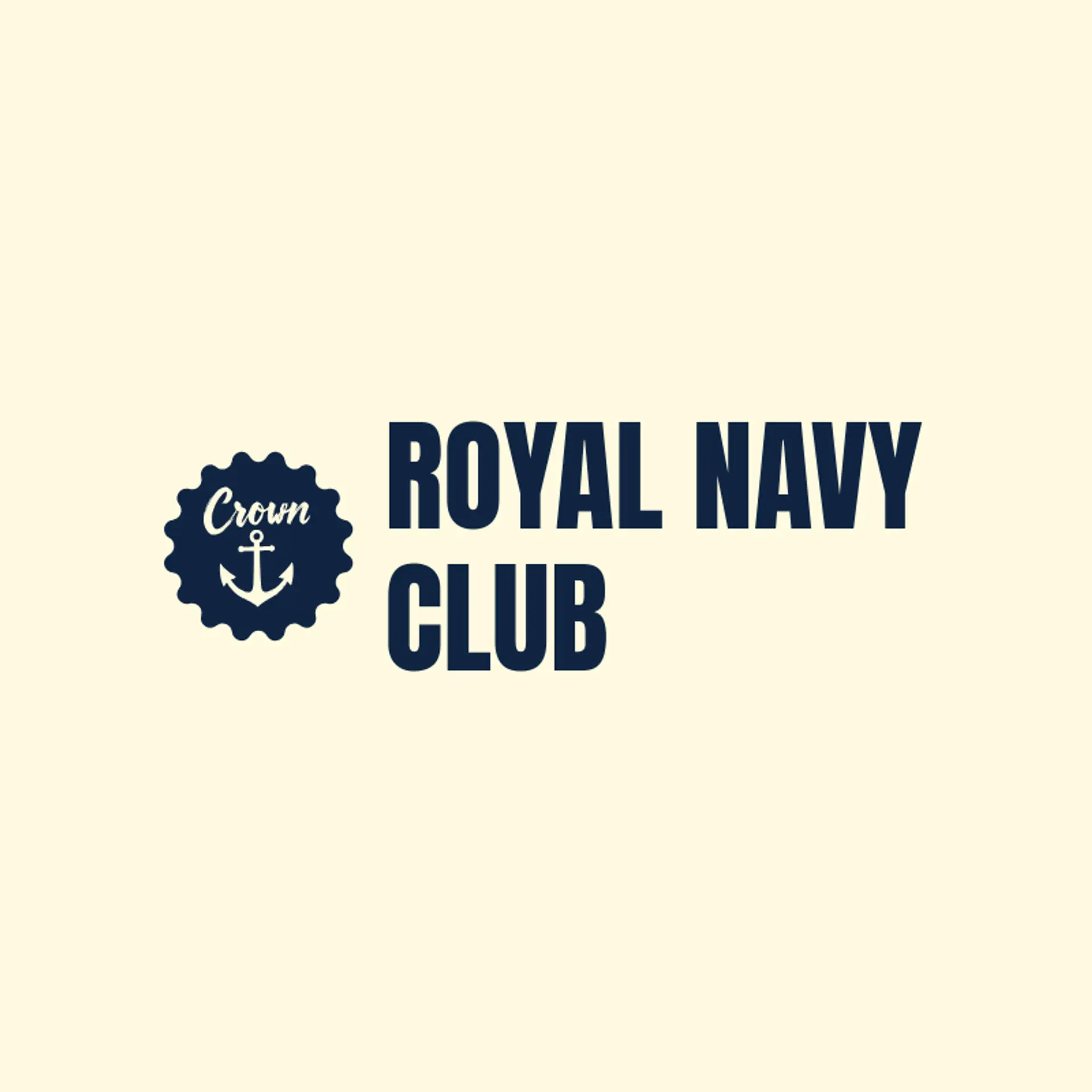 Royal Navy Club logo for king