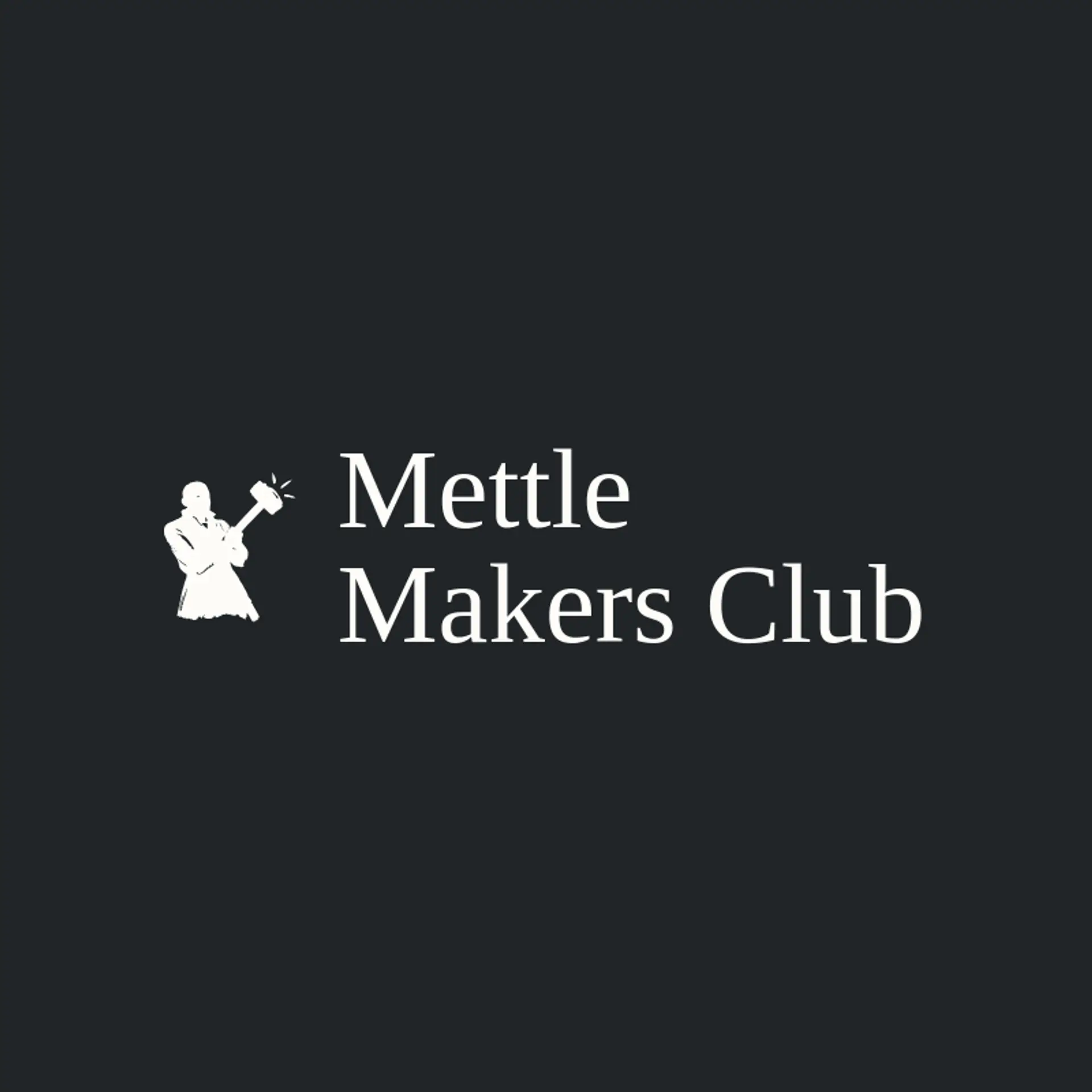 Mettle Makers Club logo for blacksmith
