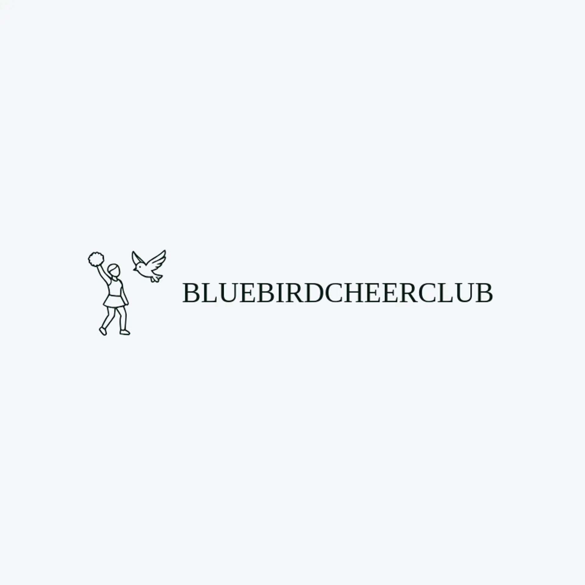 Bluebird Cheer Club logo for cheerleader