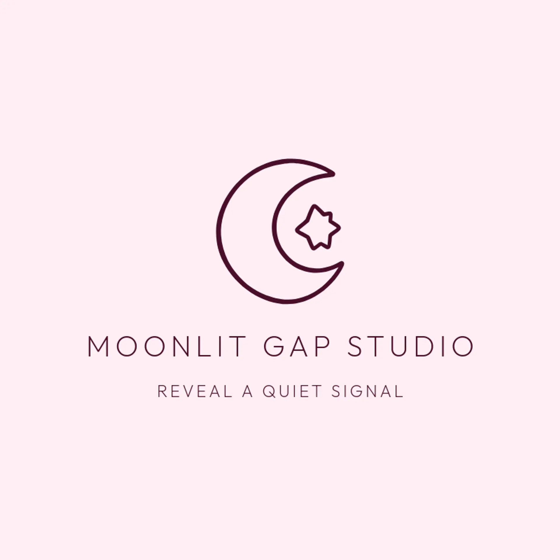Moonlit Gap Studio logo for negative space
