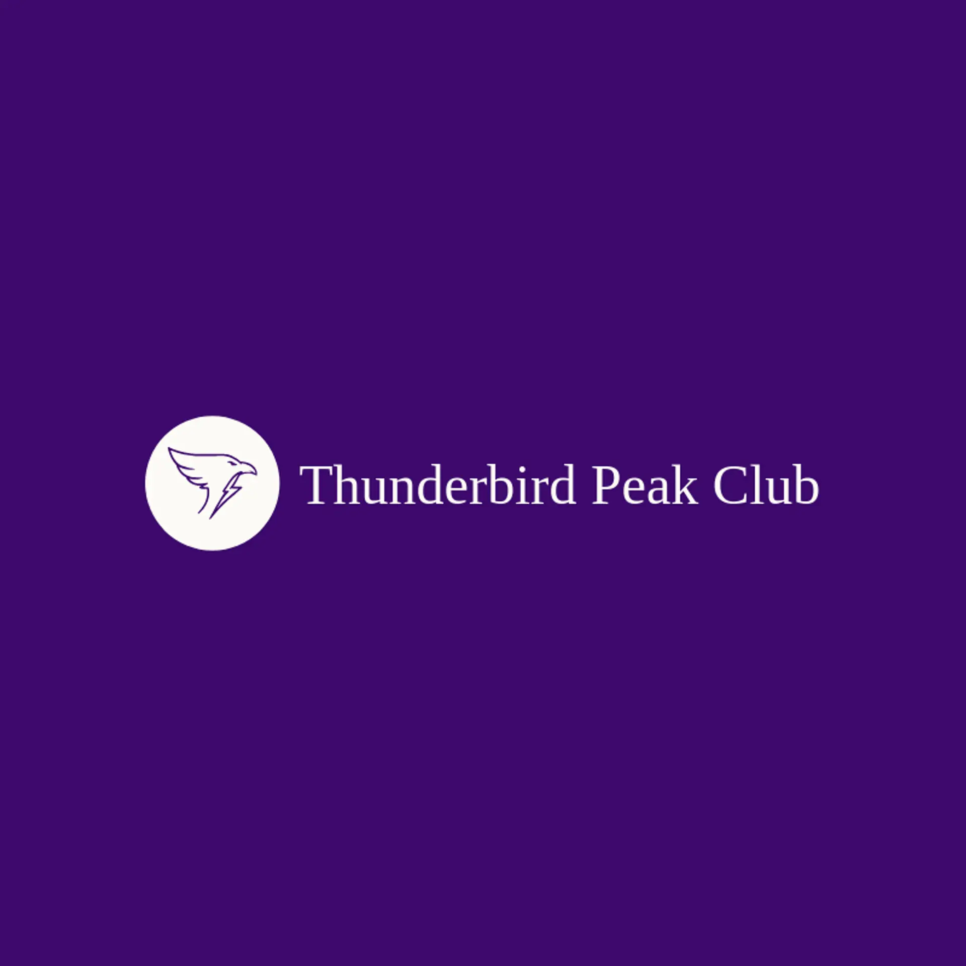 Thunderbird Peak Club logo for Zeus
