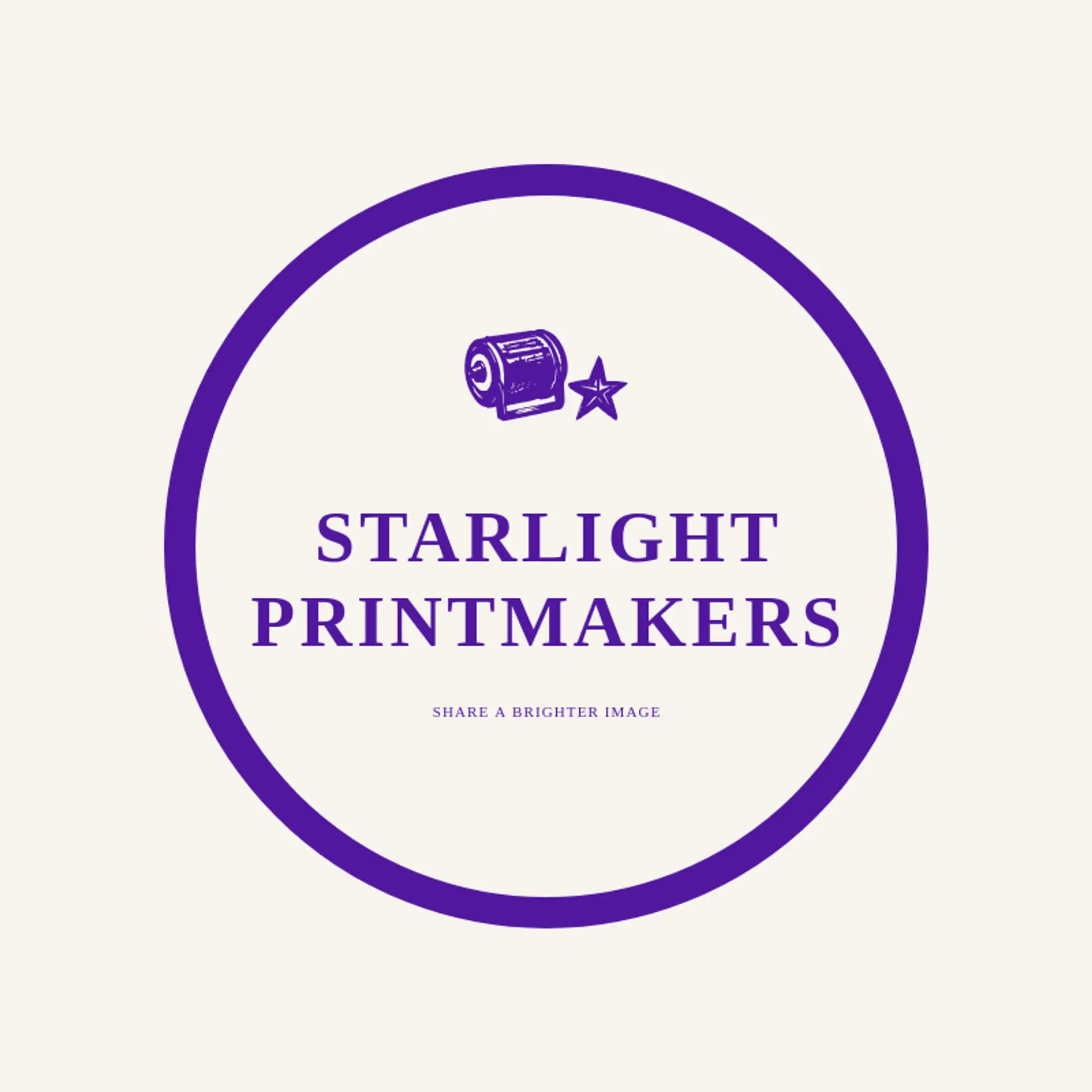 Starlight Printmakers logo for artistic