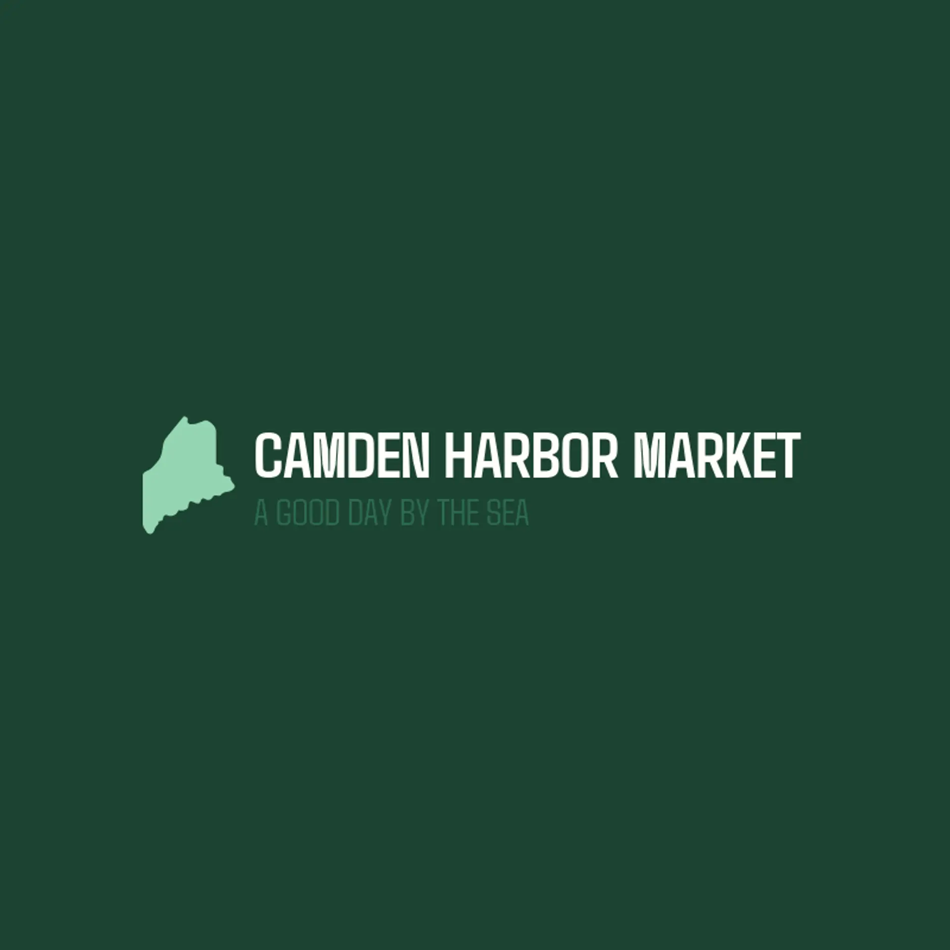 Camden Harbor Market logo for maine