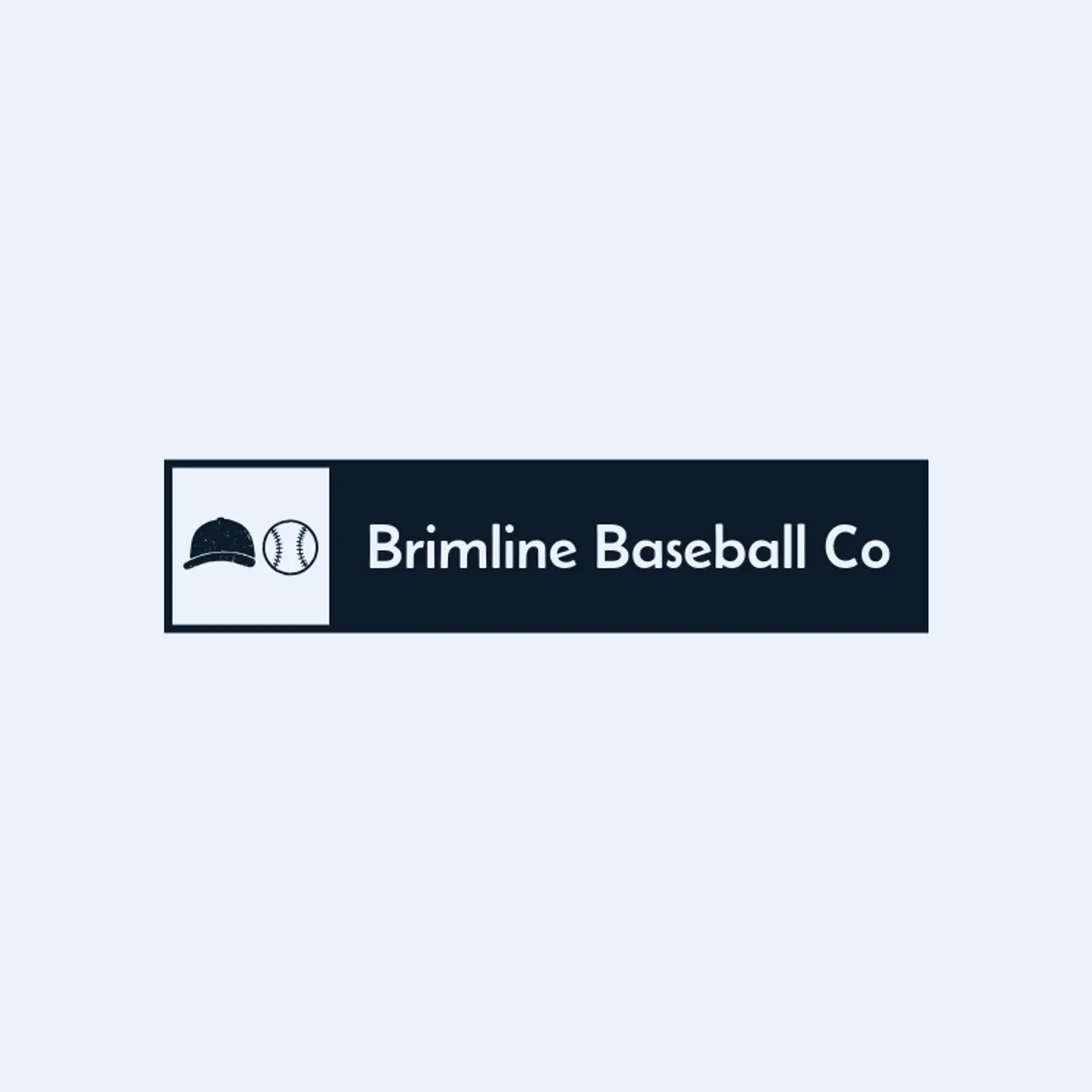 Brimline Baseball Co logo for baseball hat