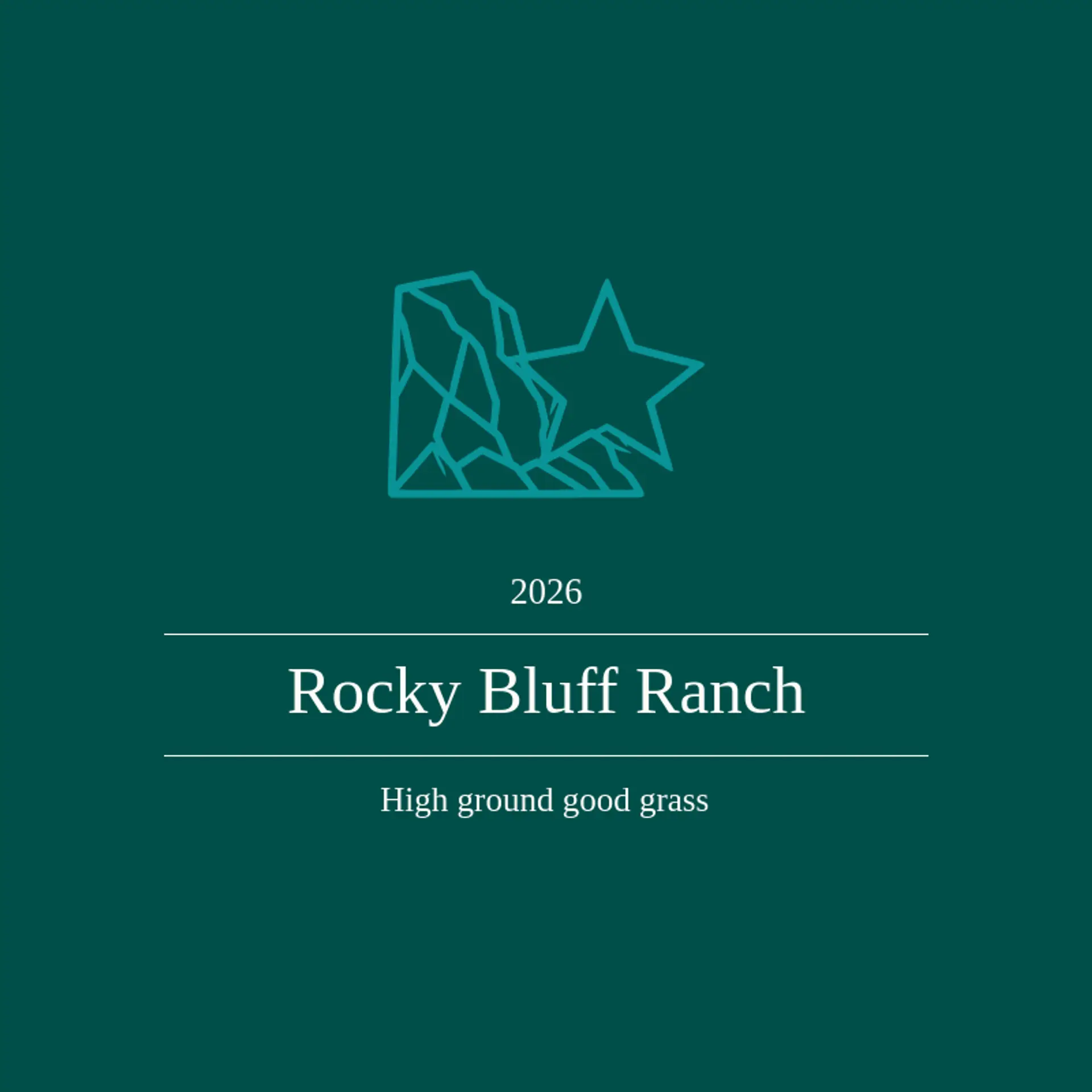 Rocky Bluff Ranch logo for sheriff
