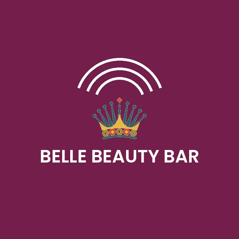 A comb shaped into a crown, a luxe salon logo in a retro style