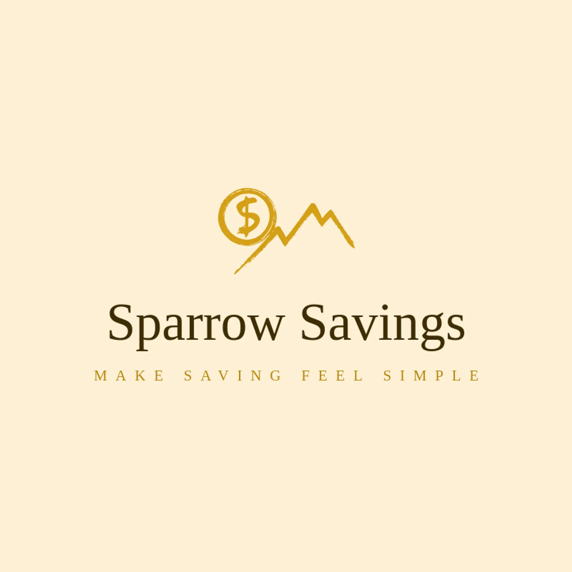 Sparrow Savings logo for fintech