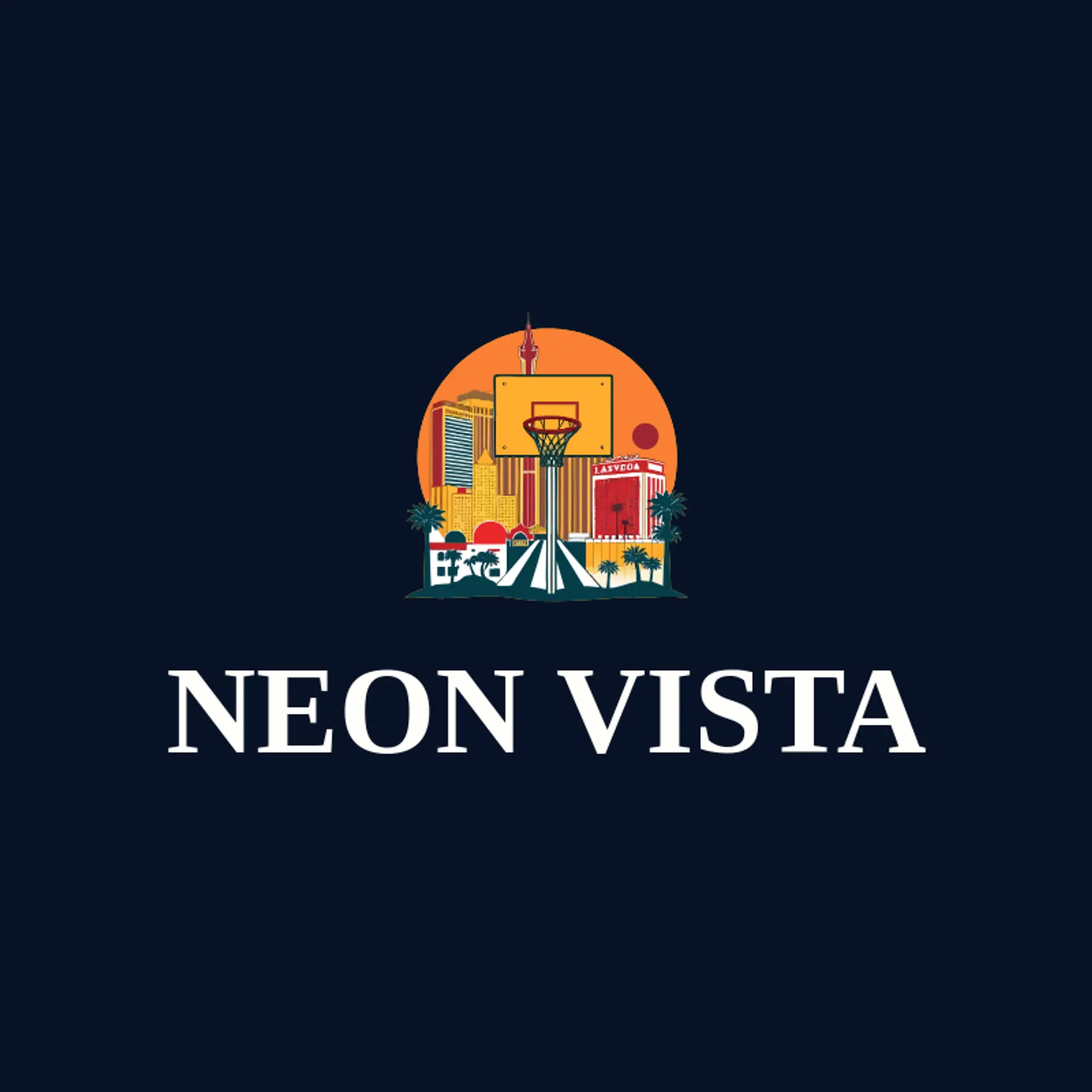 Neon Vista logo for las vegas