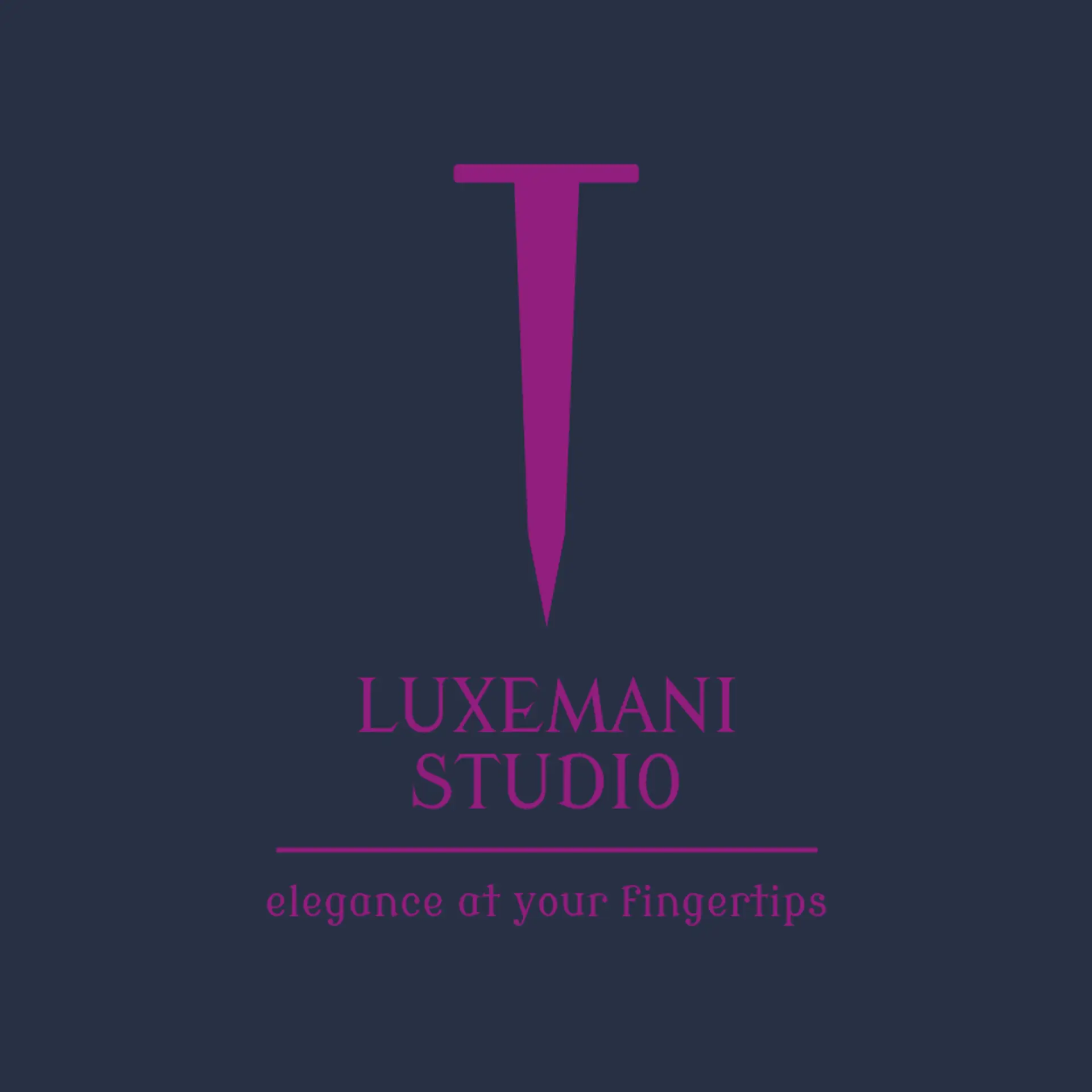 LuxeMani Studio logo for nail spa