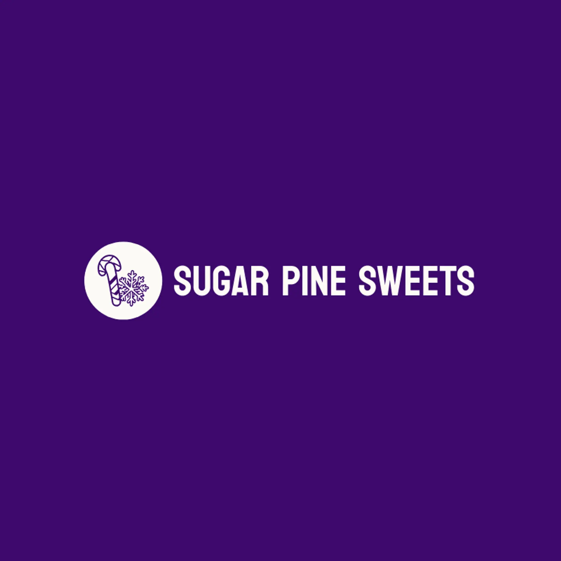 Sugar Pine Sweets logo for christmas