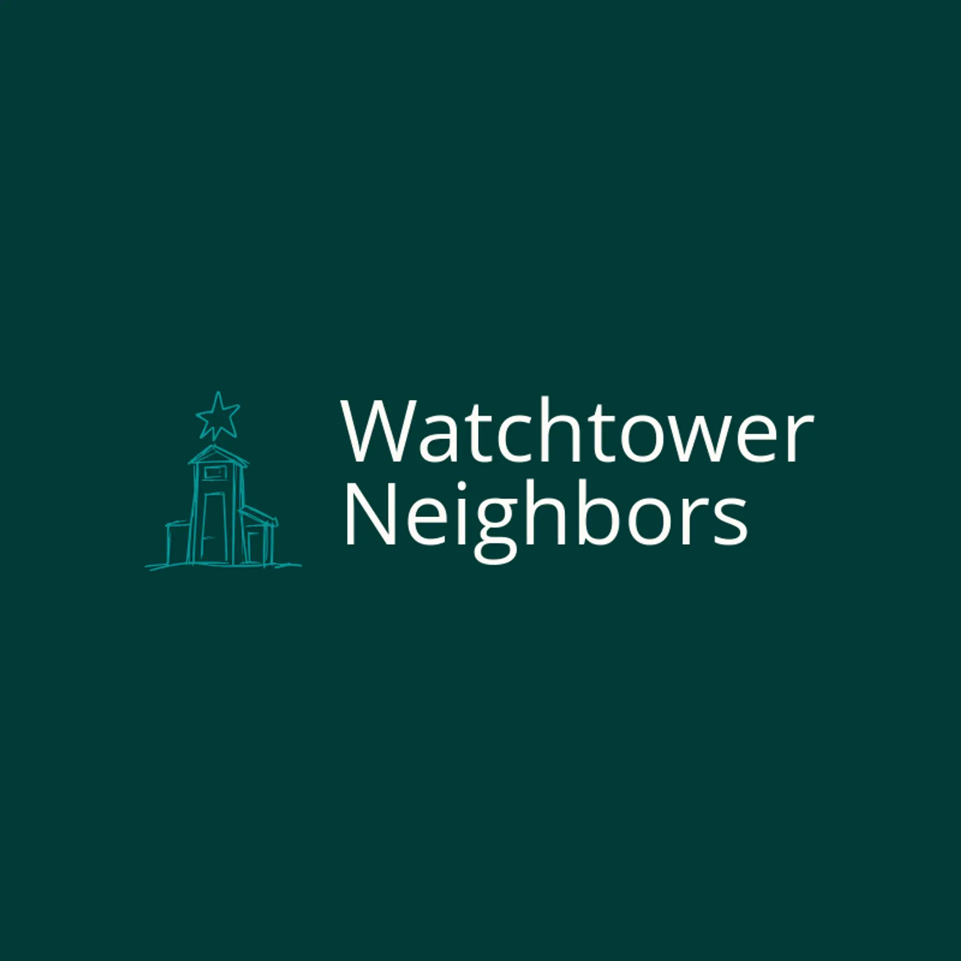 Watchtower Neighbors logo for fire station