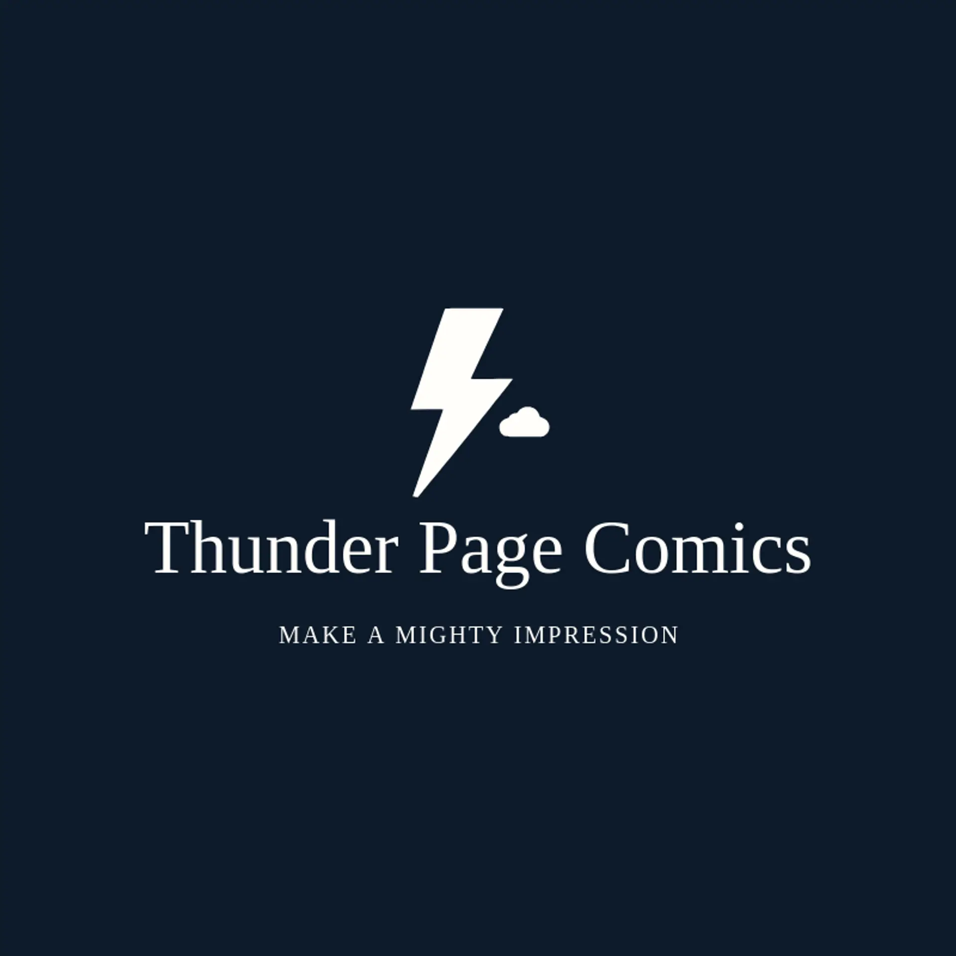 Thunder Page Comics logo for comic