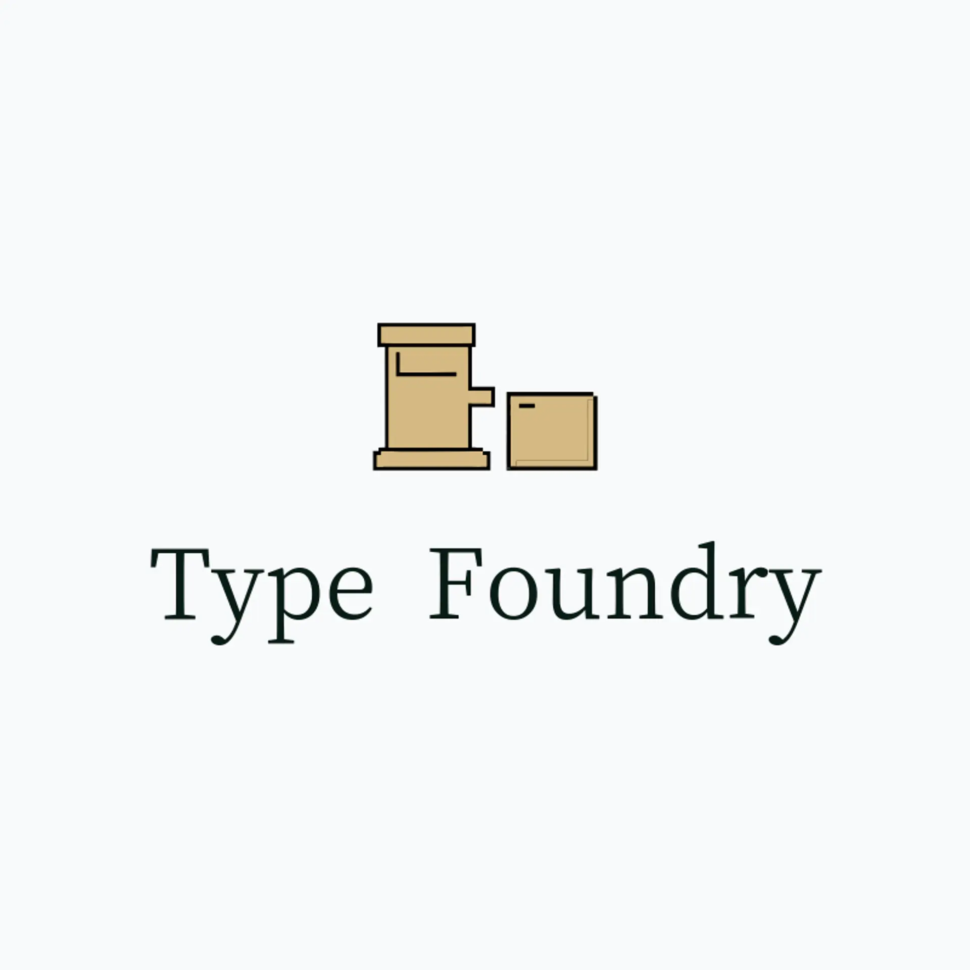 Type Foundry logo for printing press