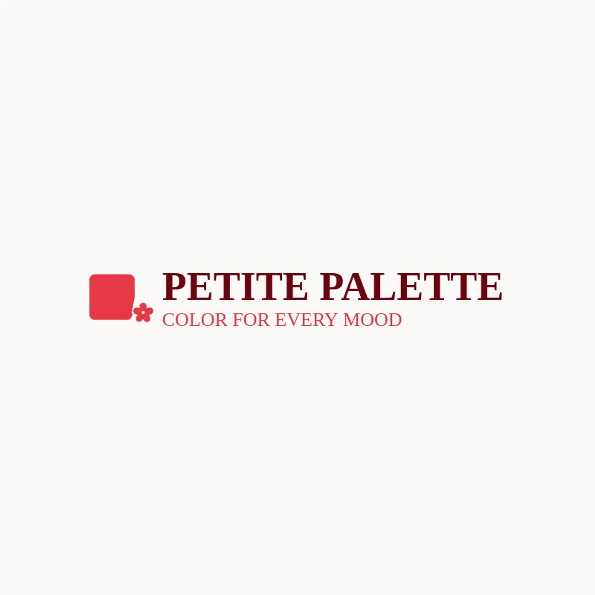Petite Palette logo for cosmetics