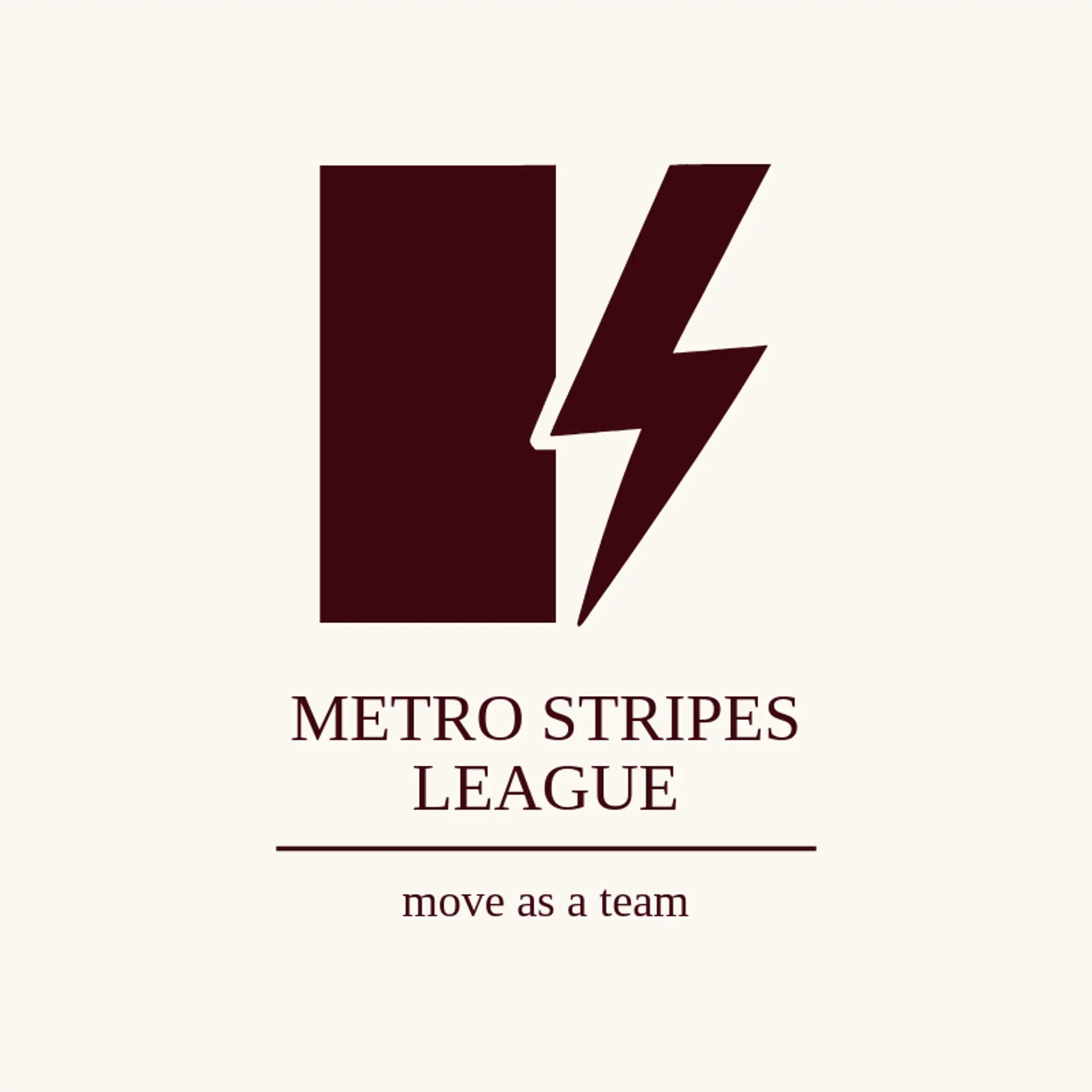Metro Stripes League logo for varsity