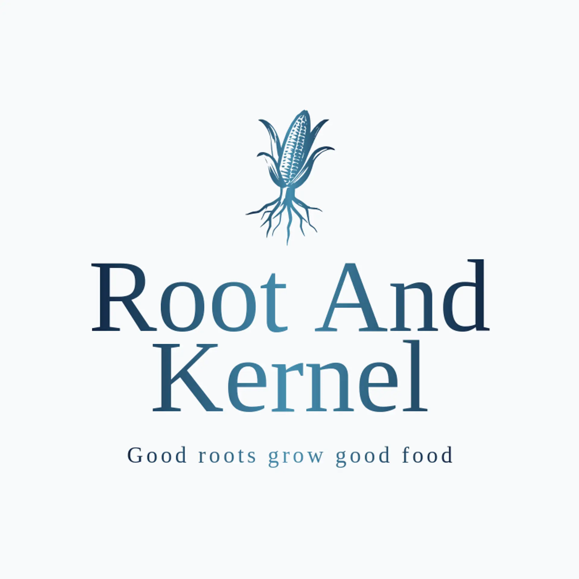 Root and Kernel logo for corn