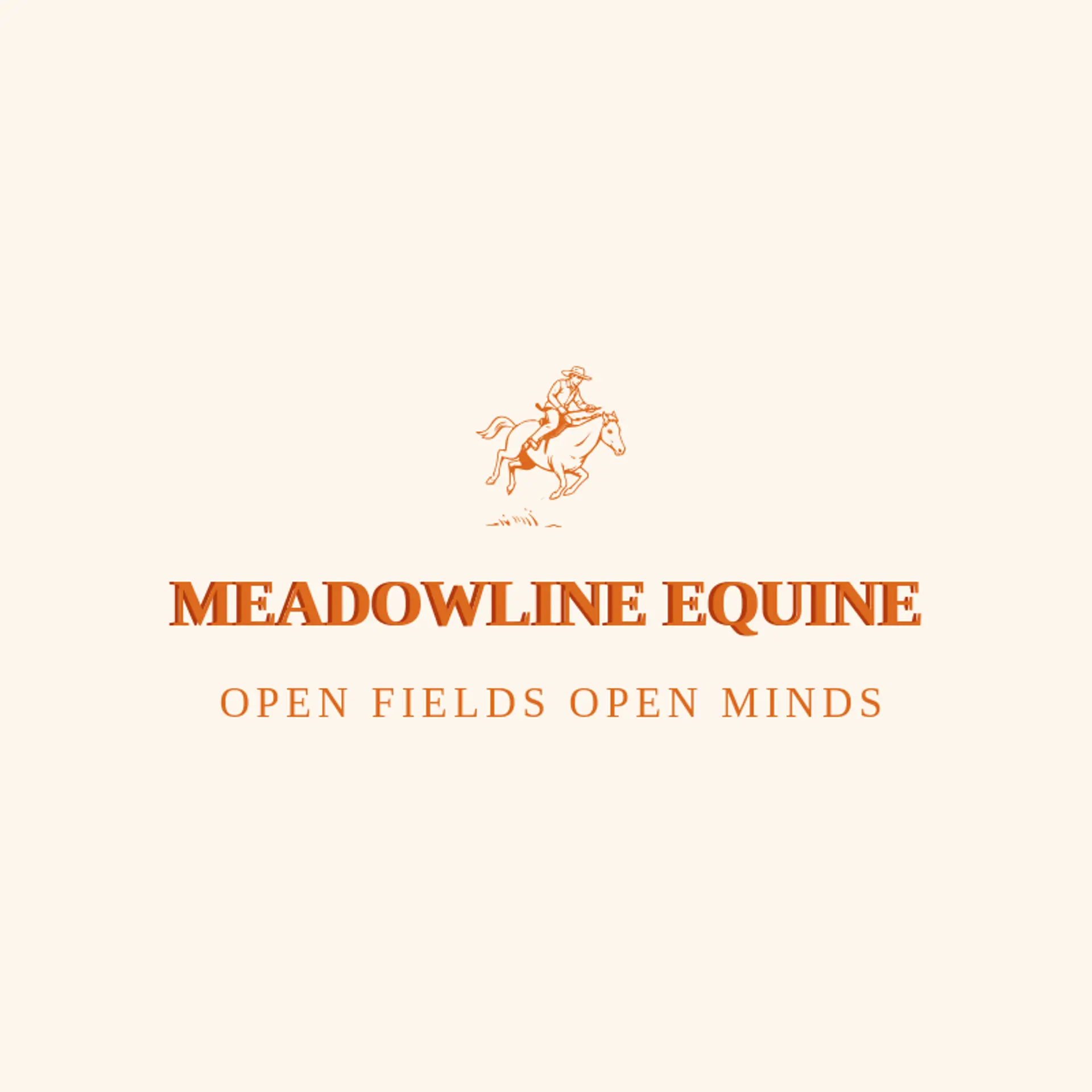 Meadowline Equine logo for bronco