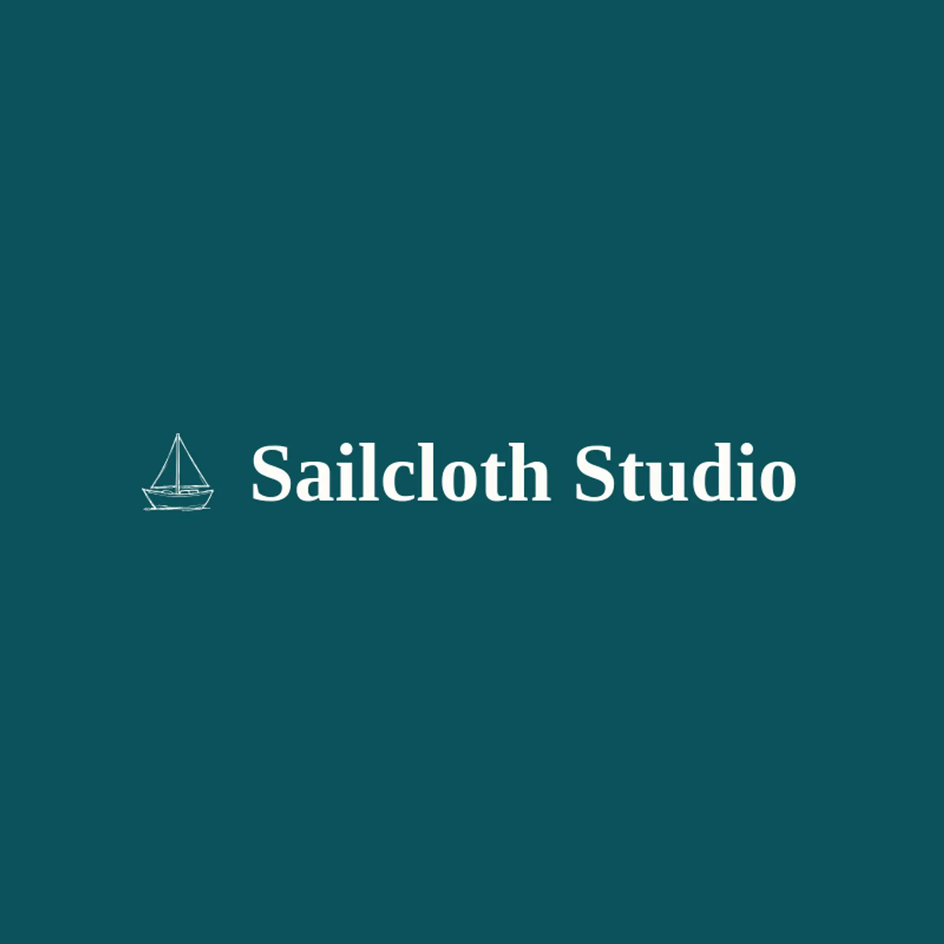 Sailcloth Studio logo for sailboat