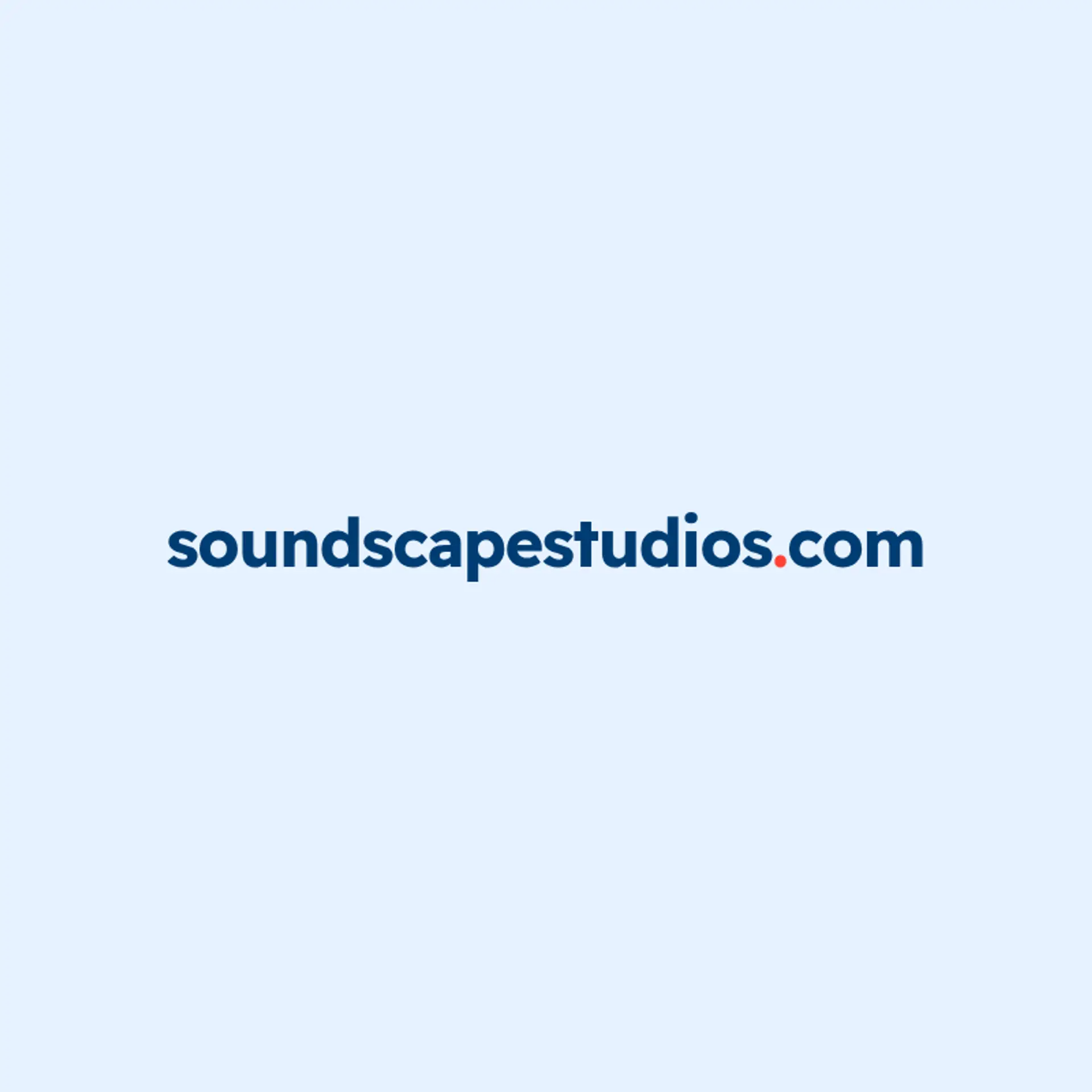 Soundscape Studios logo for music