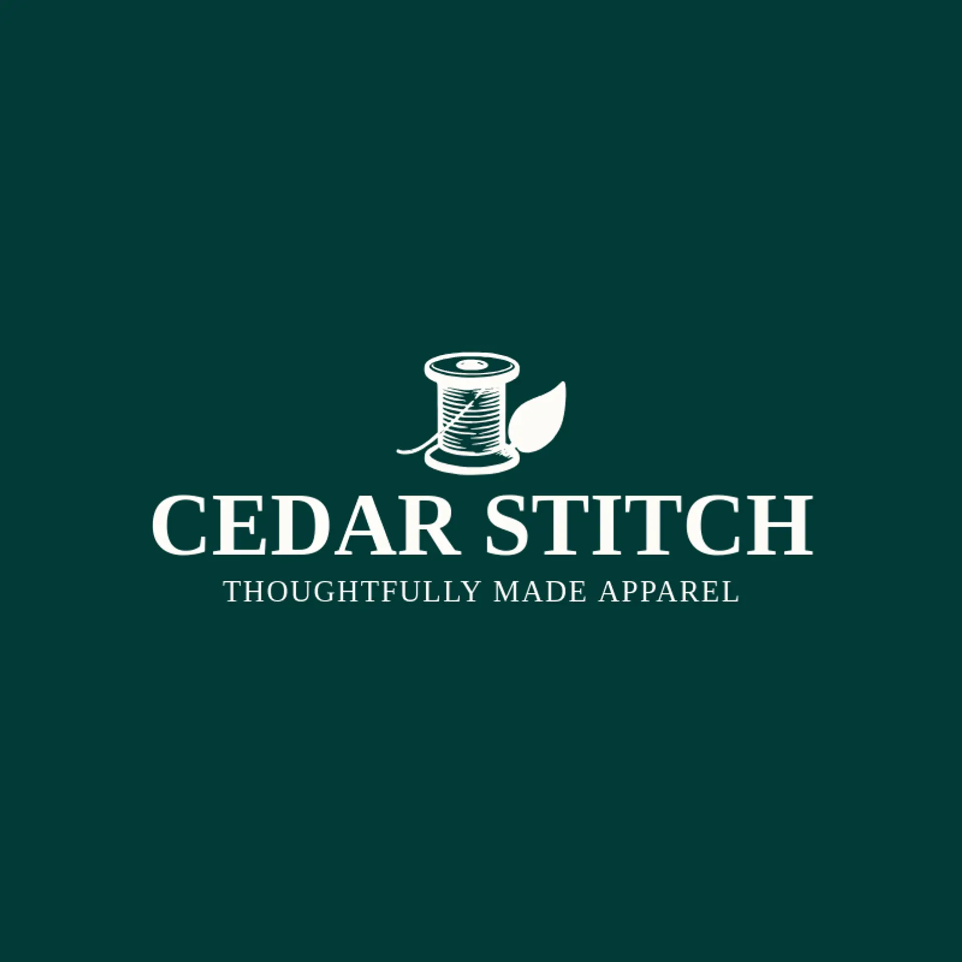 Cedar Stitch logo for clothes