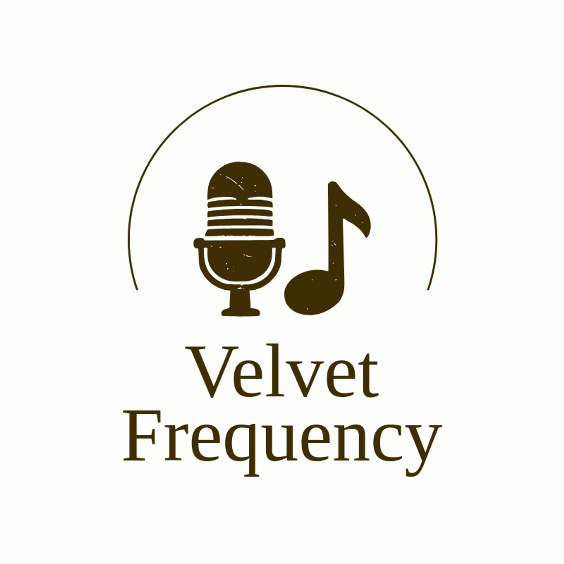 Velvet Frequency logo for radio station