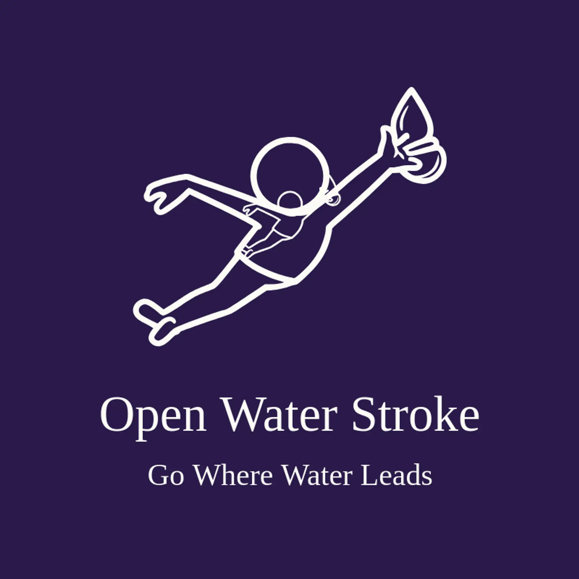 Open Water Stroke logo for swimming