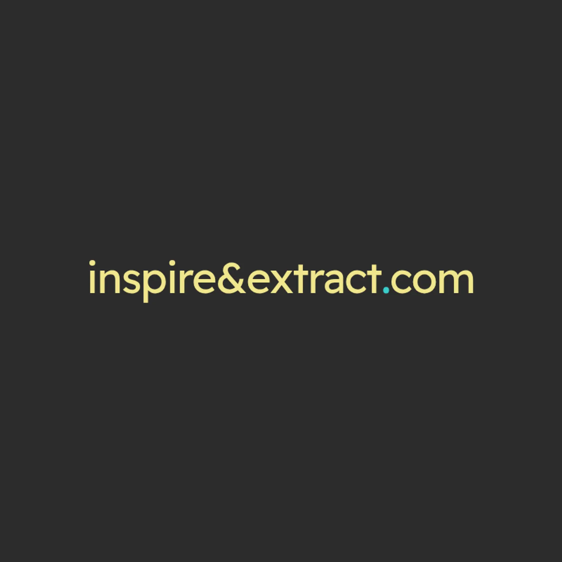 Inspire & Extract logo for creative cafe