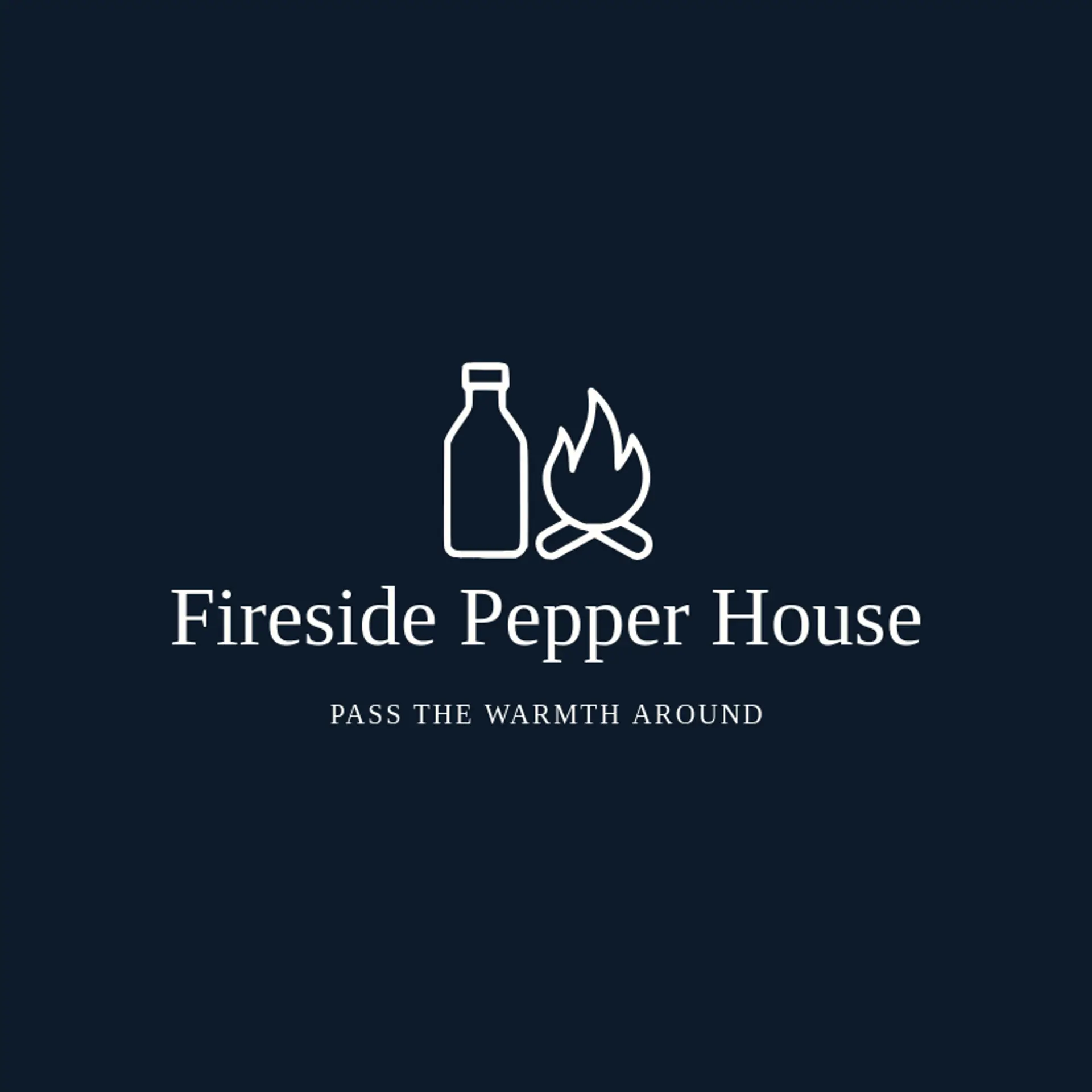Fireside Pepper House logo for hot sauce