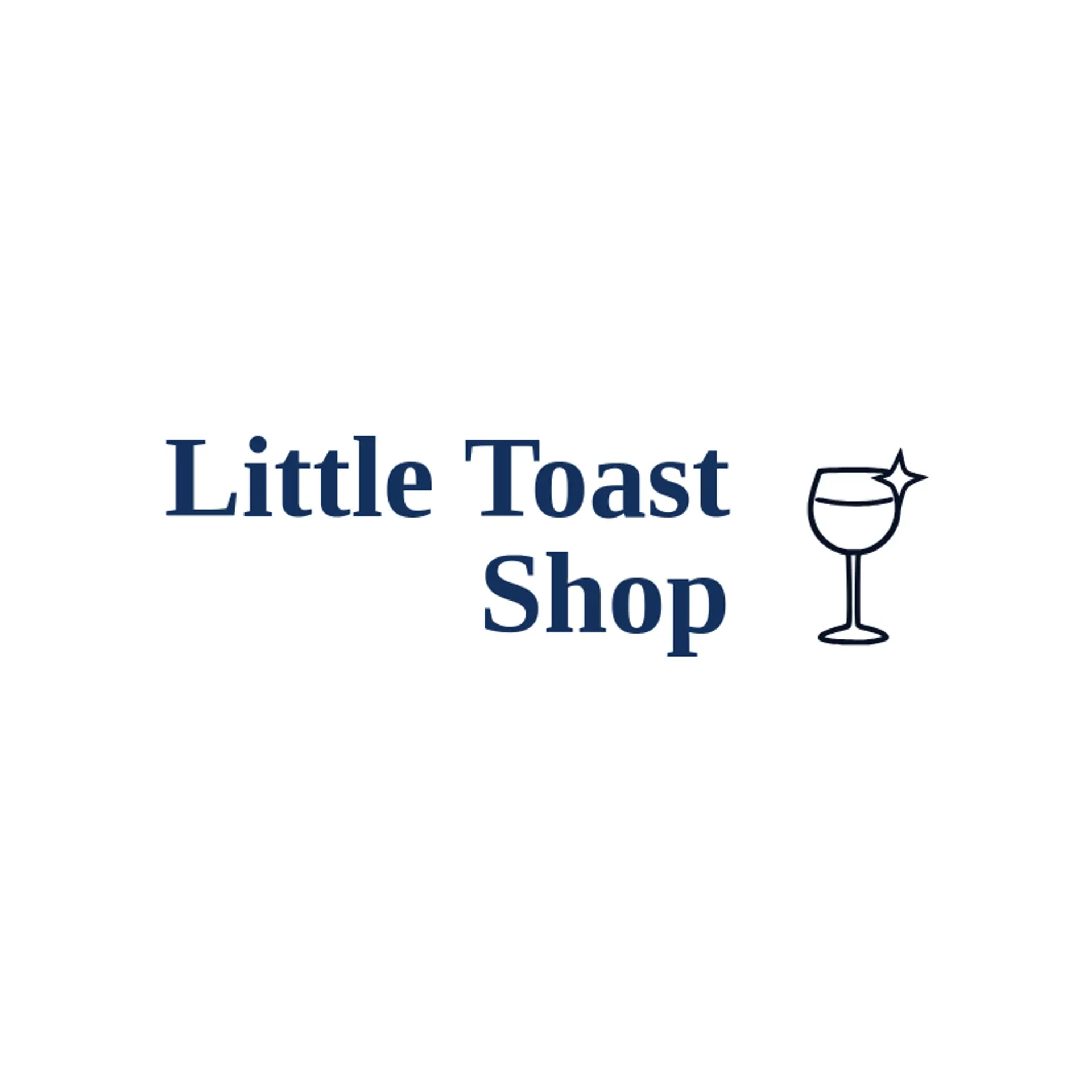 Little Toast Shop logo for wine glass