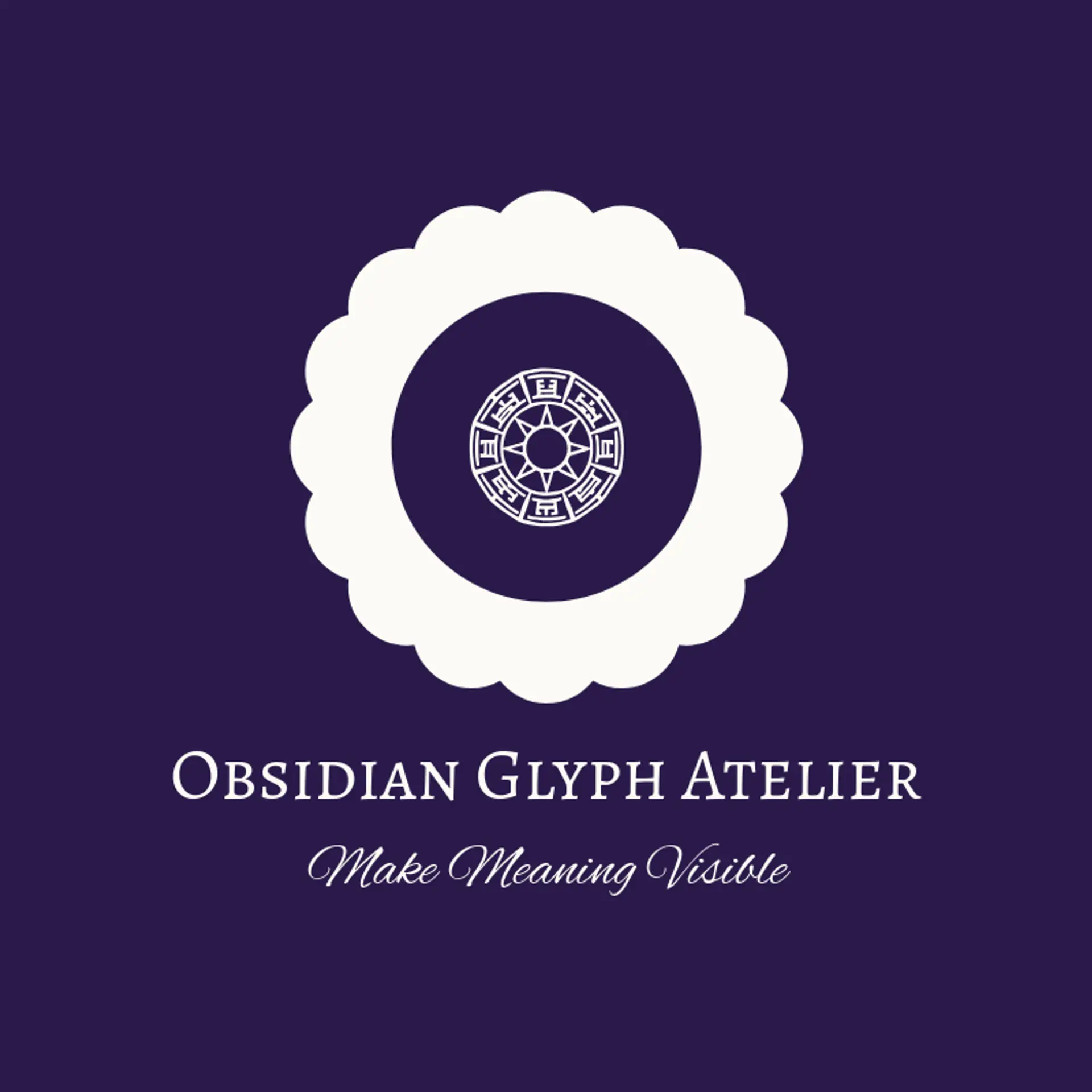 Obsidian Glyph Atelier logo for aztec